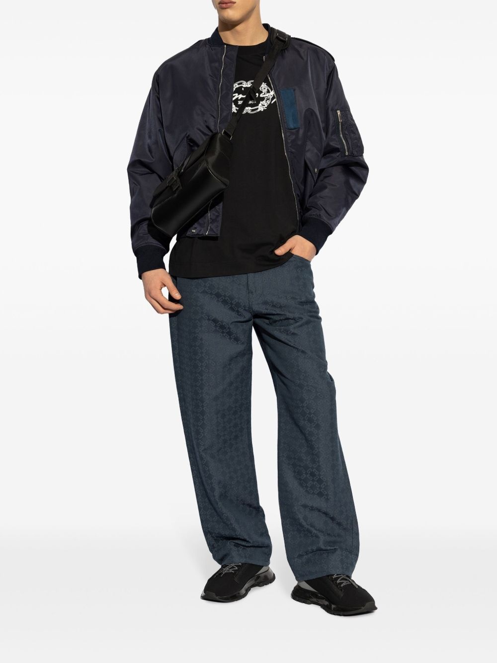 monogram jeans - 2