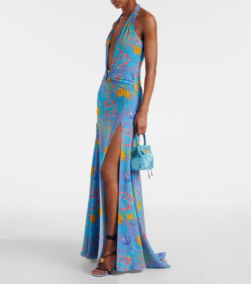 VERSACE La Medusa Medium embellished bucket bag outlook