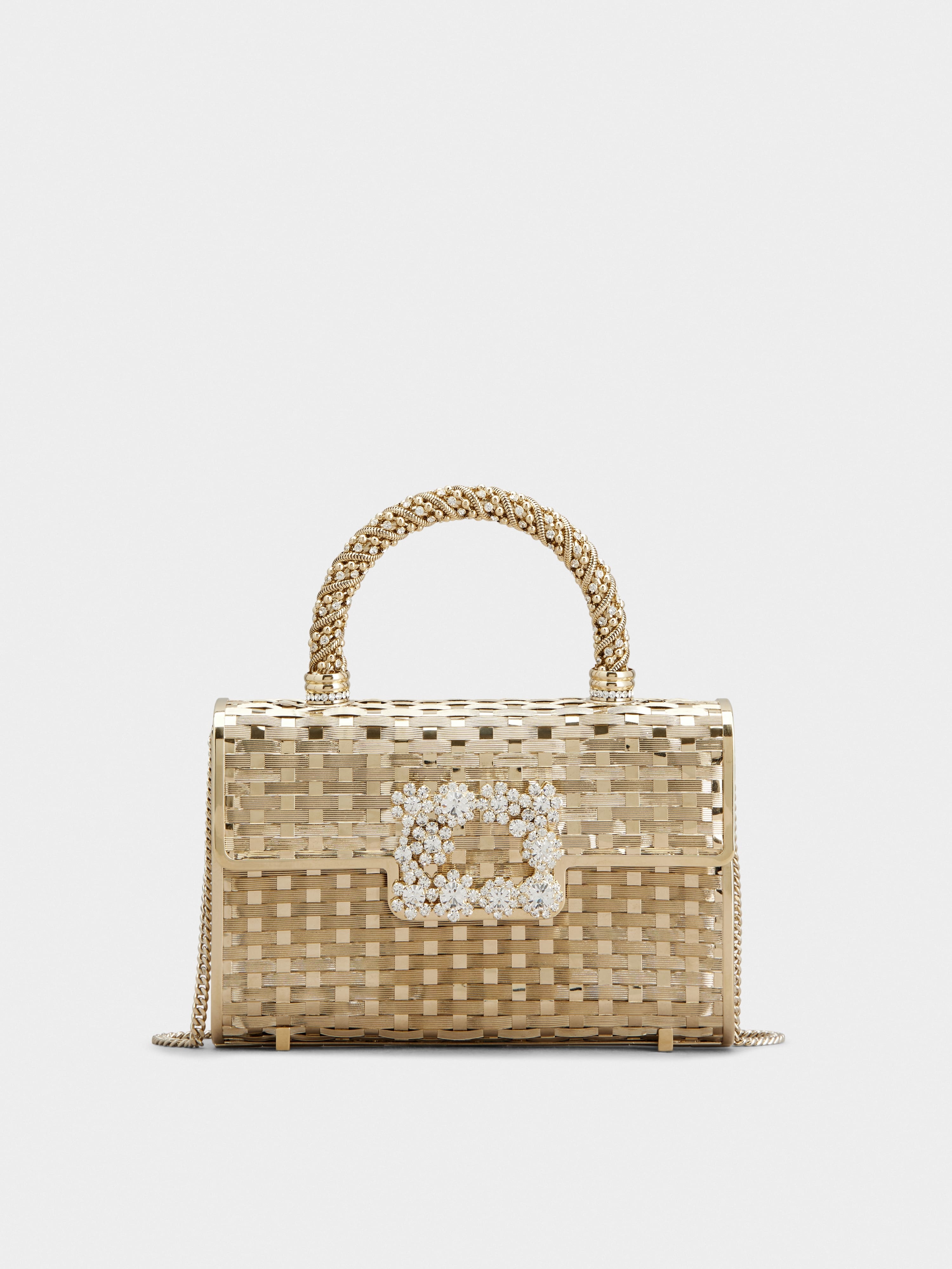 Jewel Efflorescence Mini Bag in metal - 1