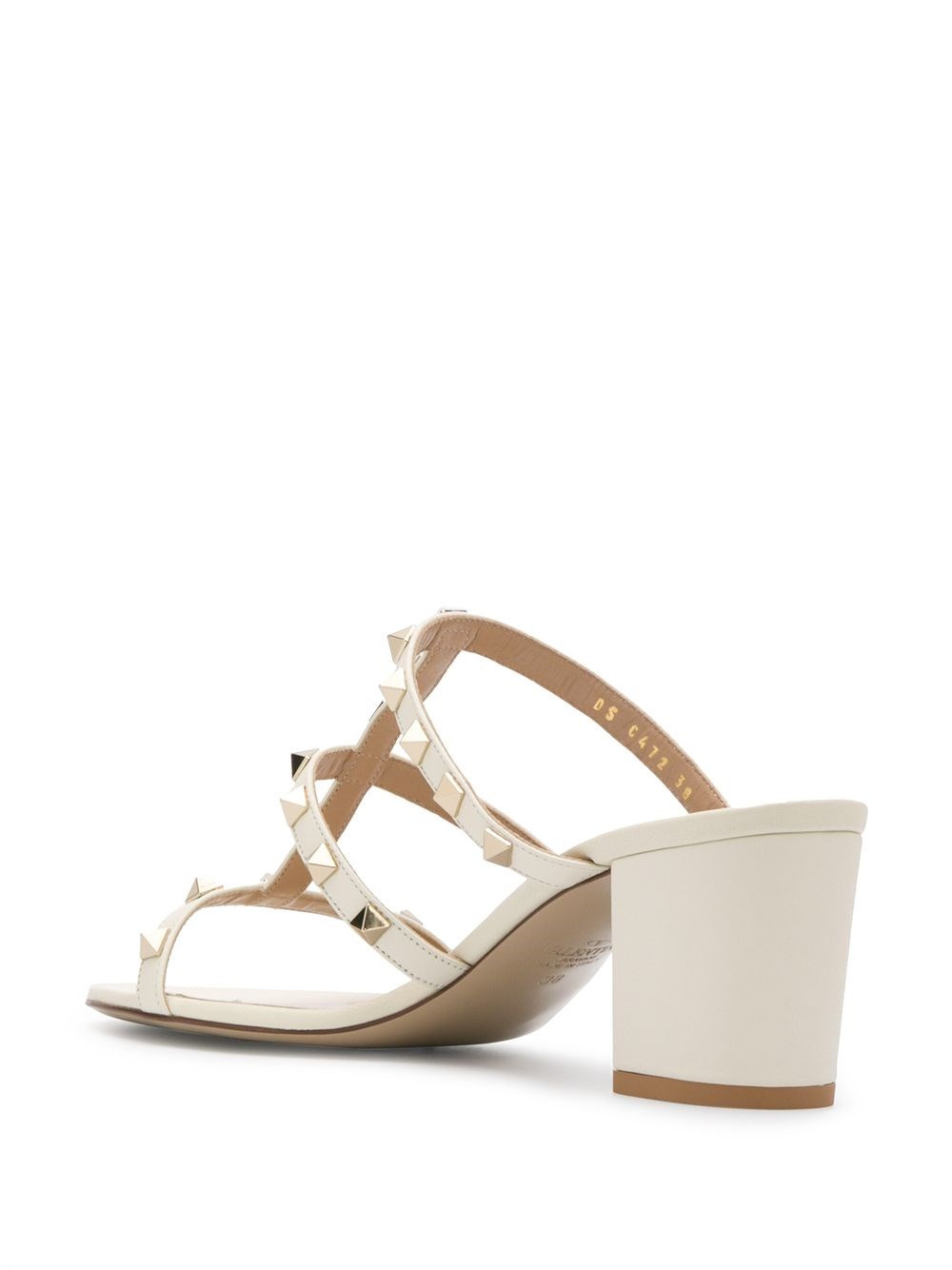 Rockstud leather sandals - 3