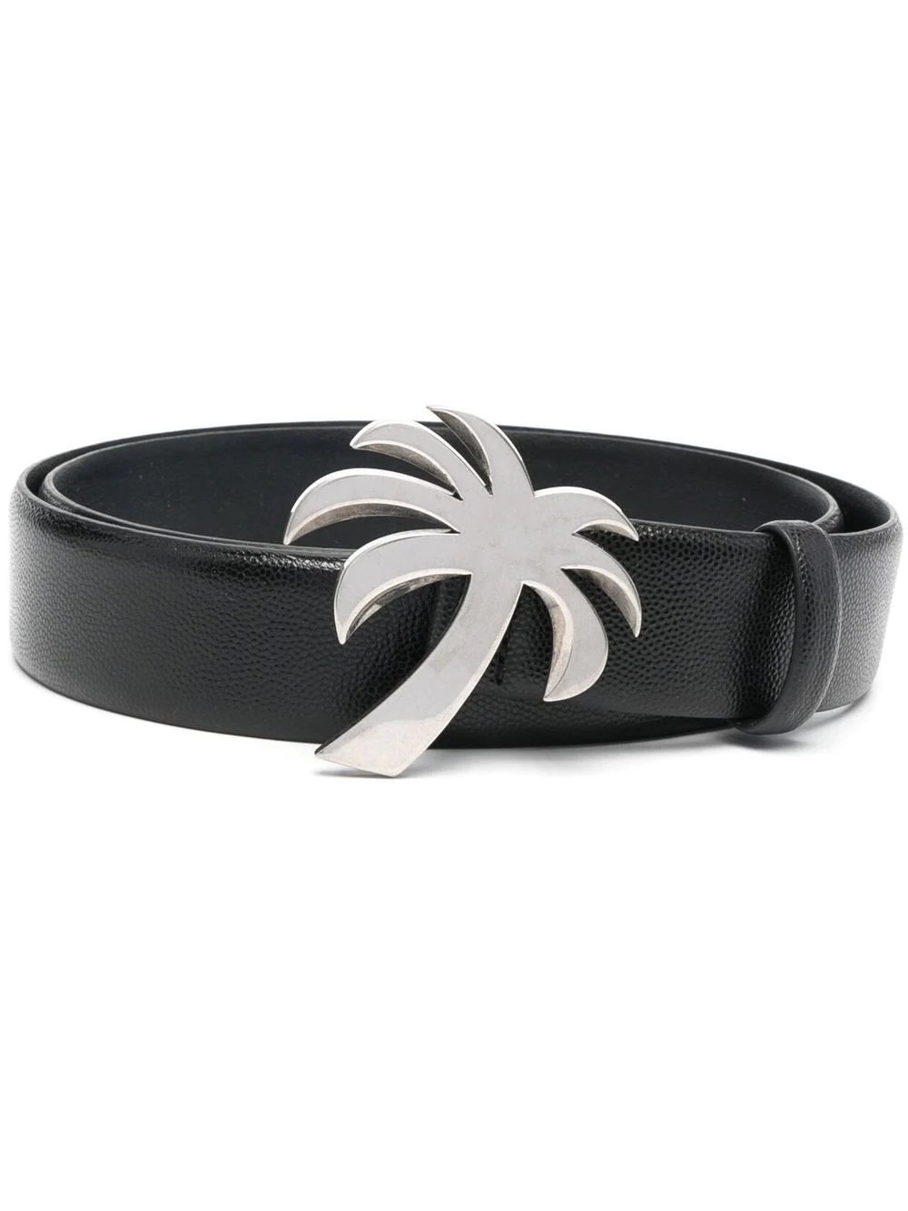 Palm Tree-buckle leather belt - 1