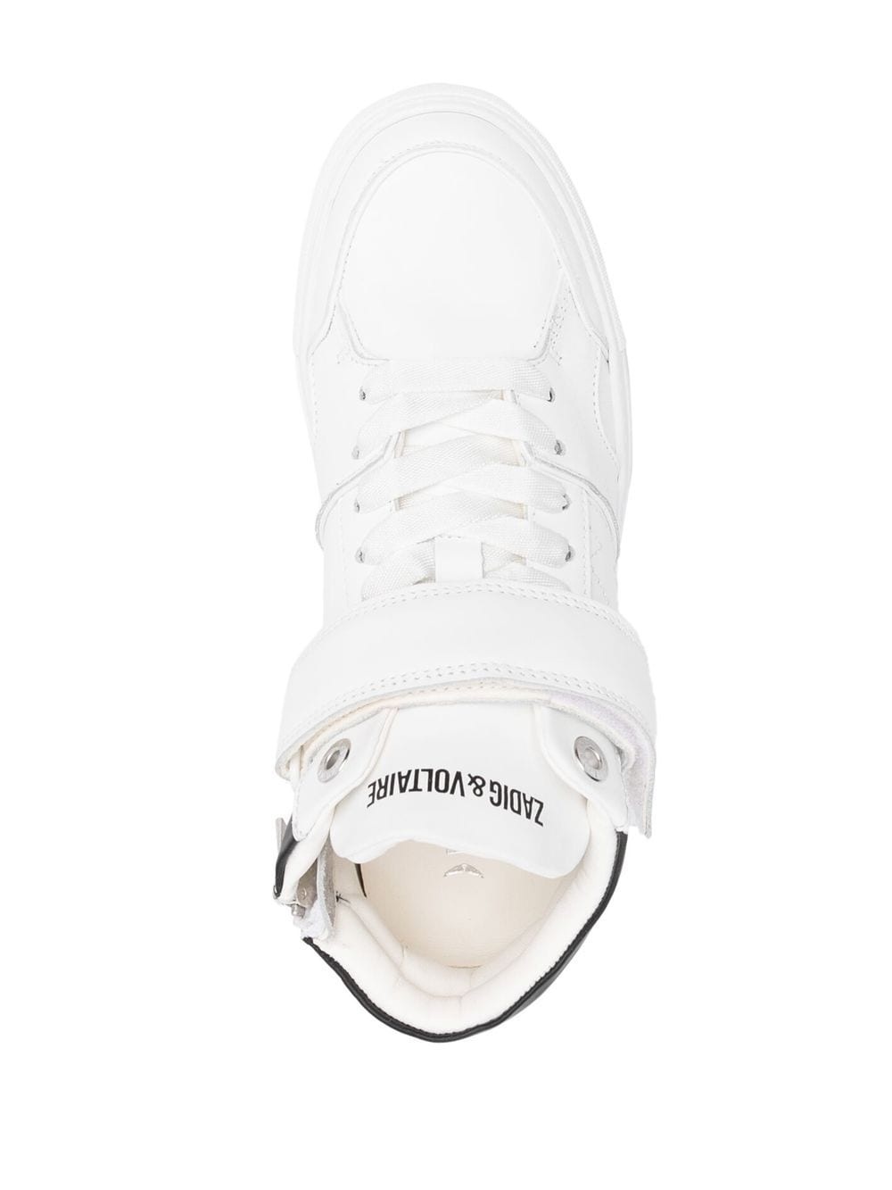logo-print touch-strap sneakers - 4