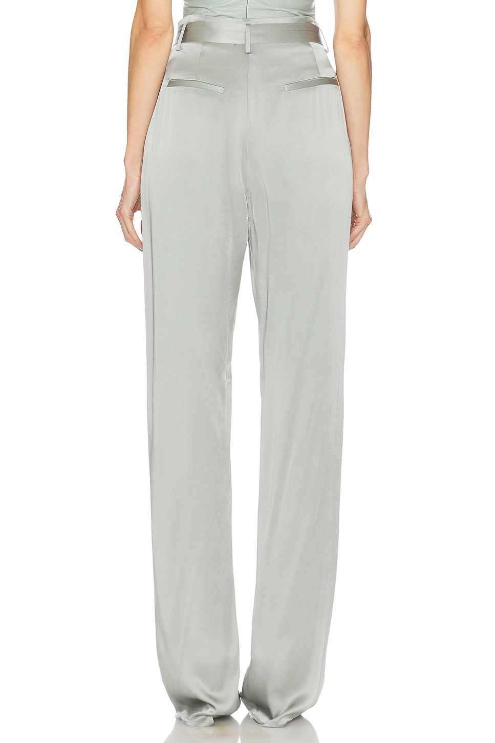Satin Belted Pant - 4
