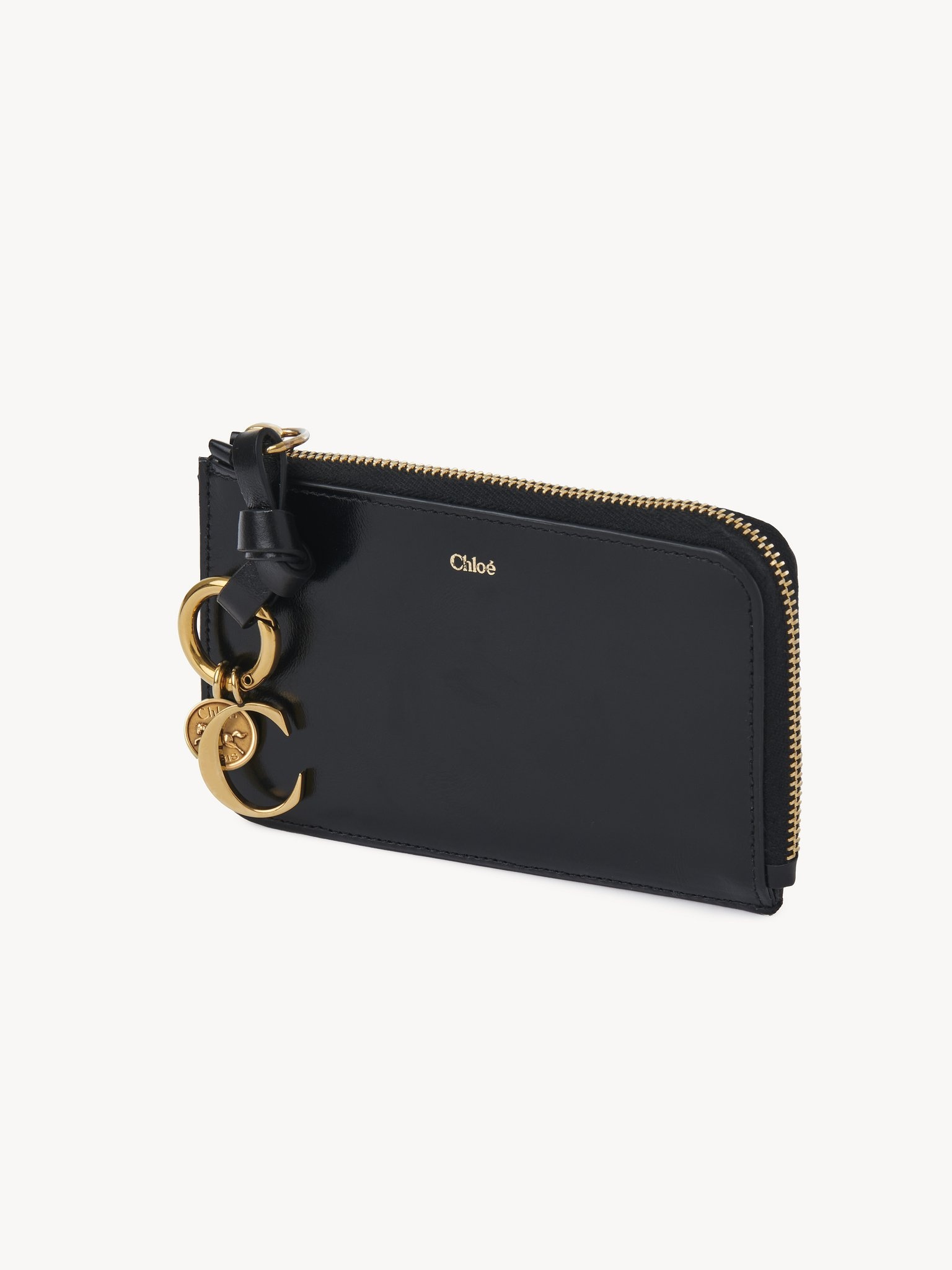 ALPHABET PURSE IN SHINY LEATHER - 2