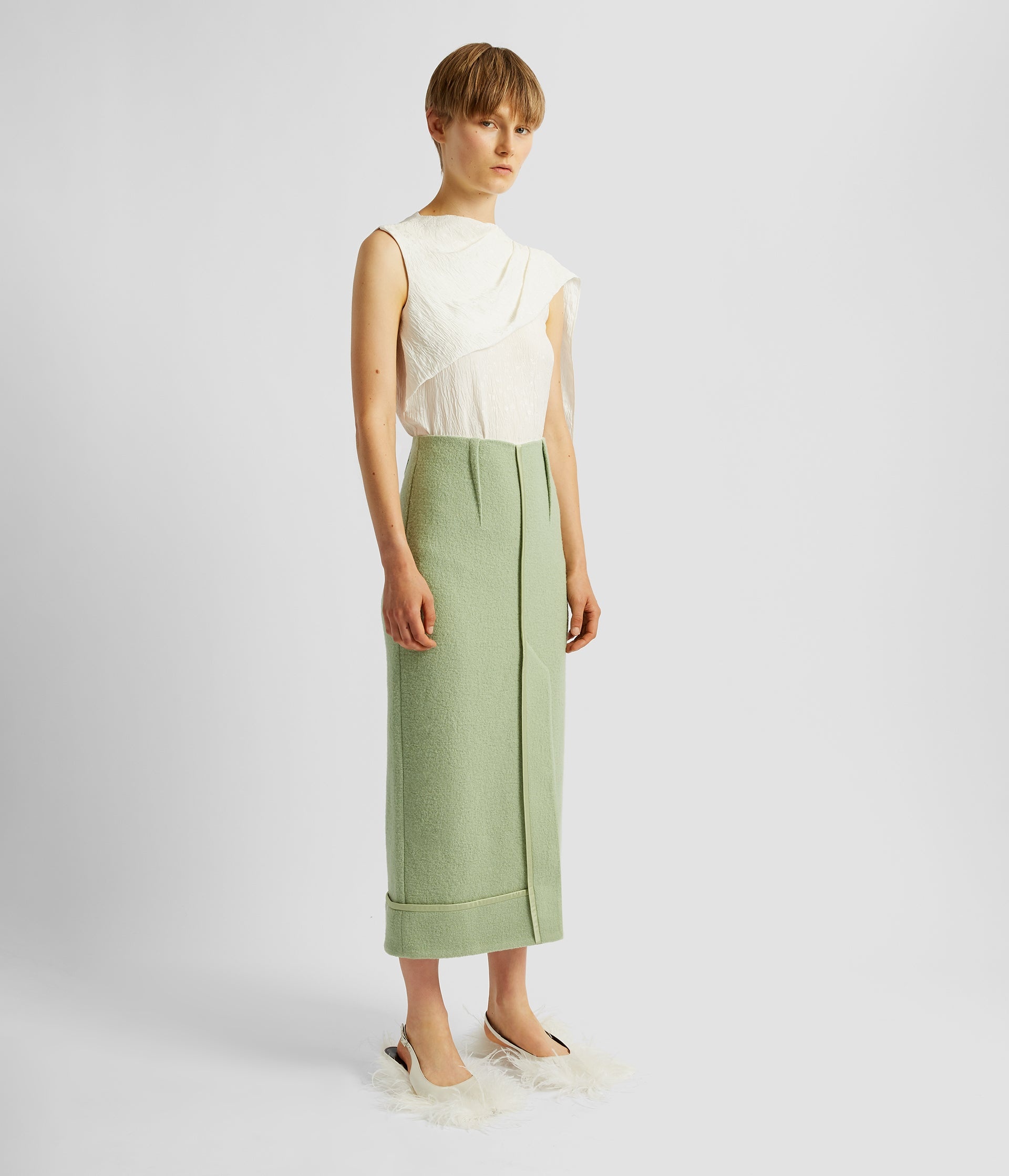 PENCIL MIDI SKIRT - 4