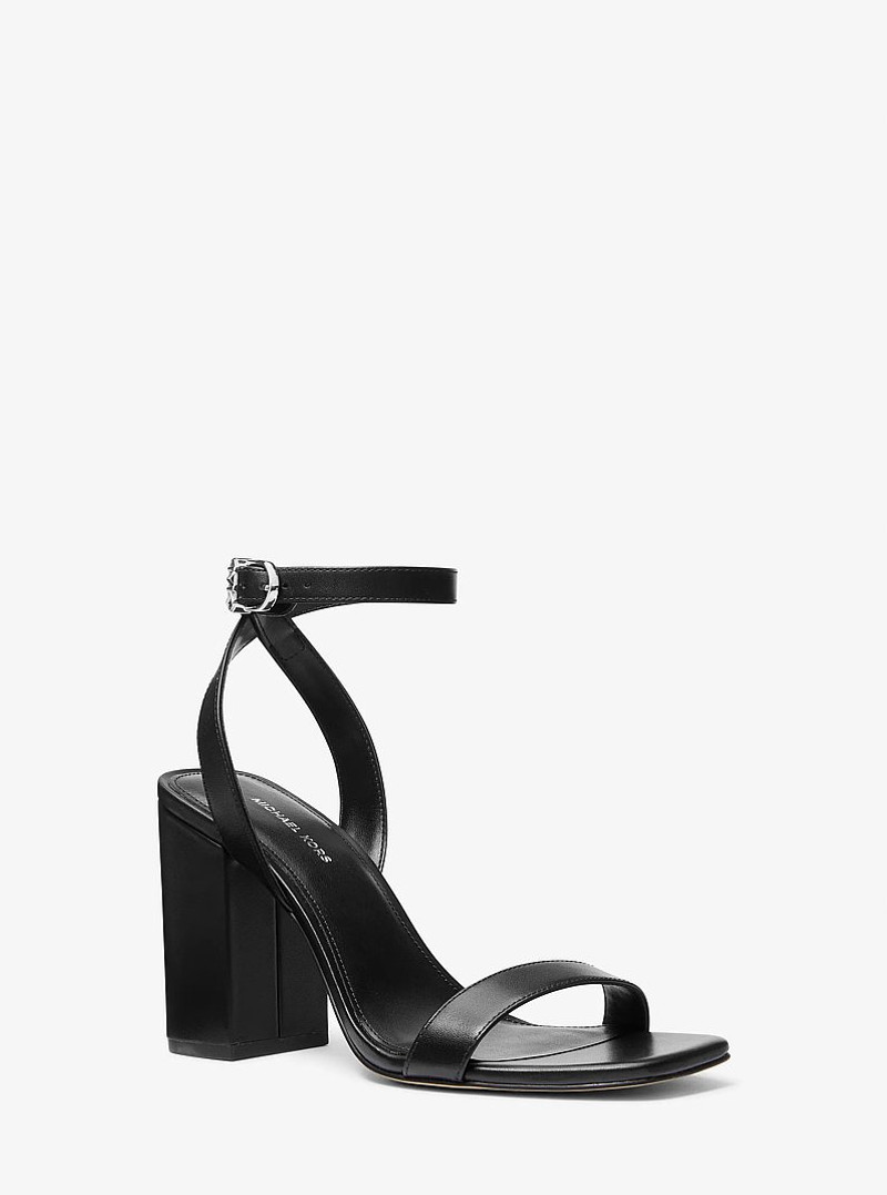 Merriam Leather Block Heel Sandal 1