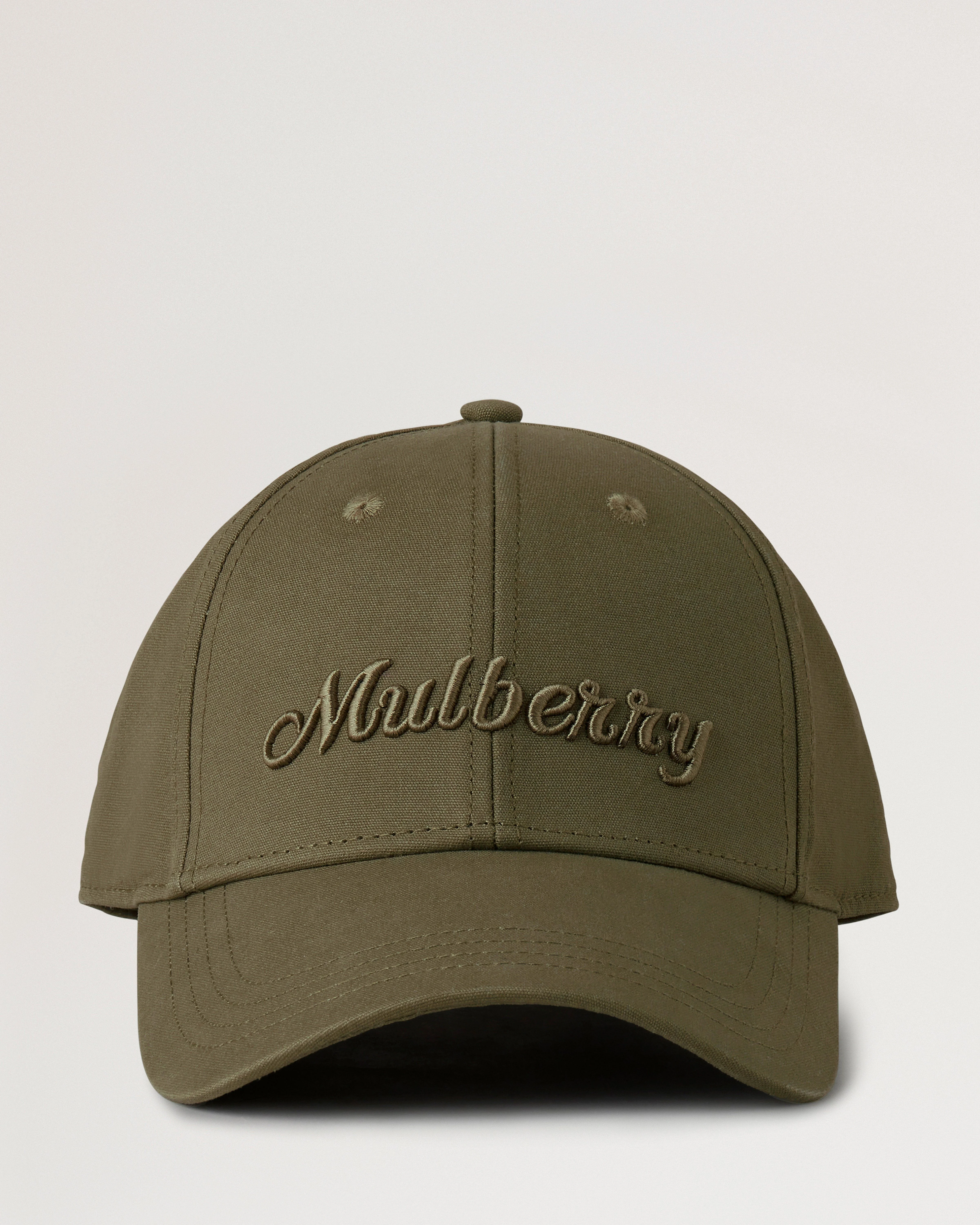 Logo Embroidered Baseball Cap
Linen Green Cotton - 1