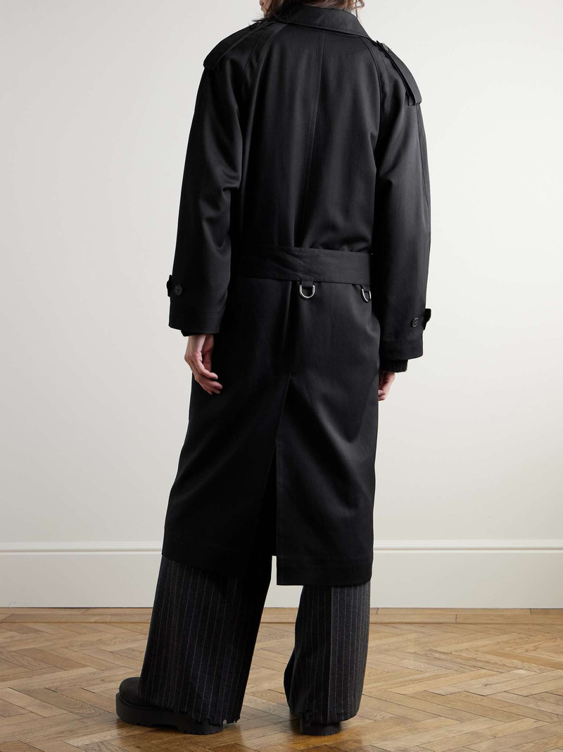 Belted Wool-Blend Twill Trench Coat 5