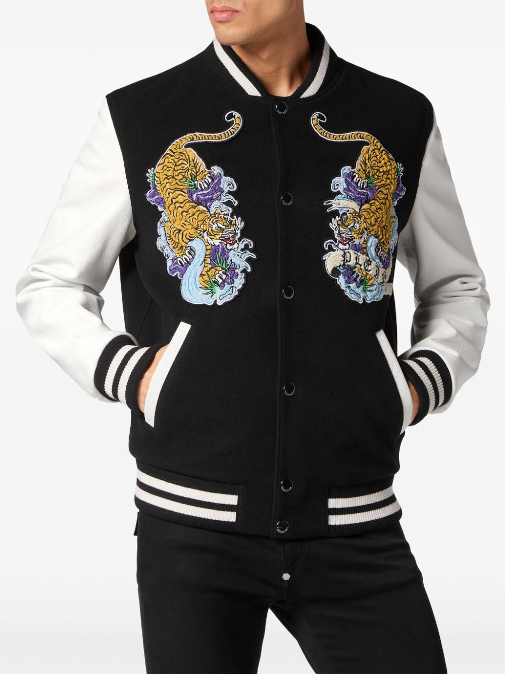tattoo-patches bomber jacket - 3