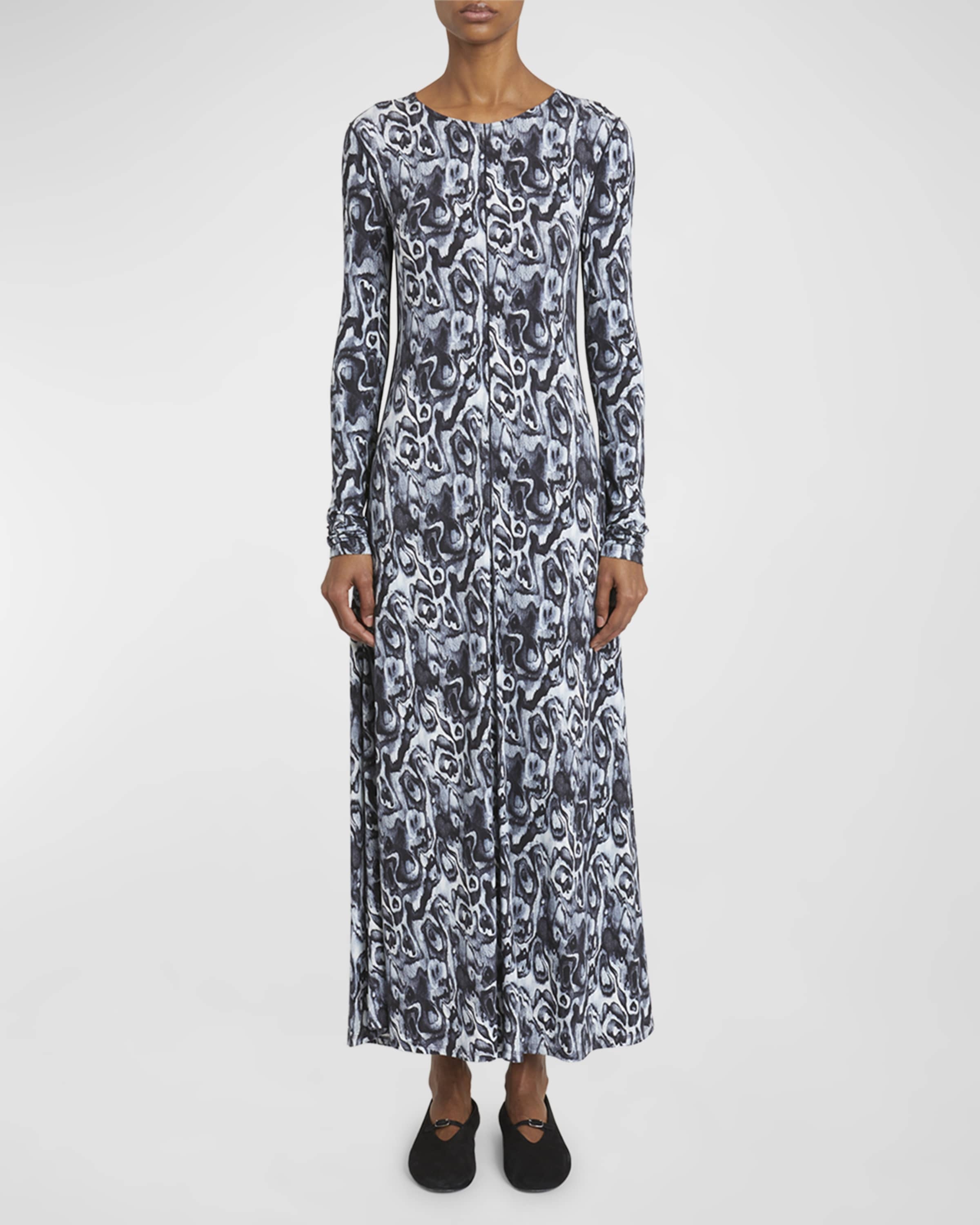 Atlas Printed Jersey Maxi Dress - 2