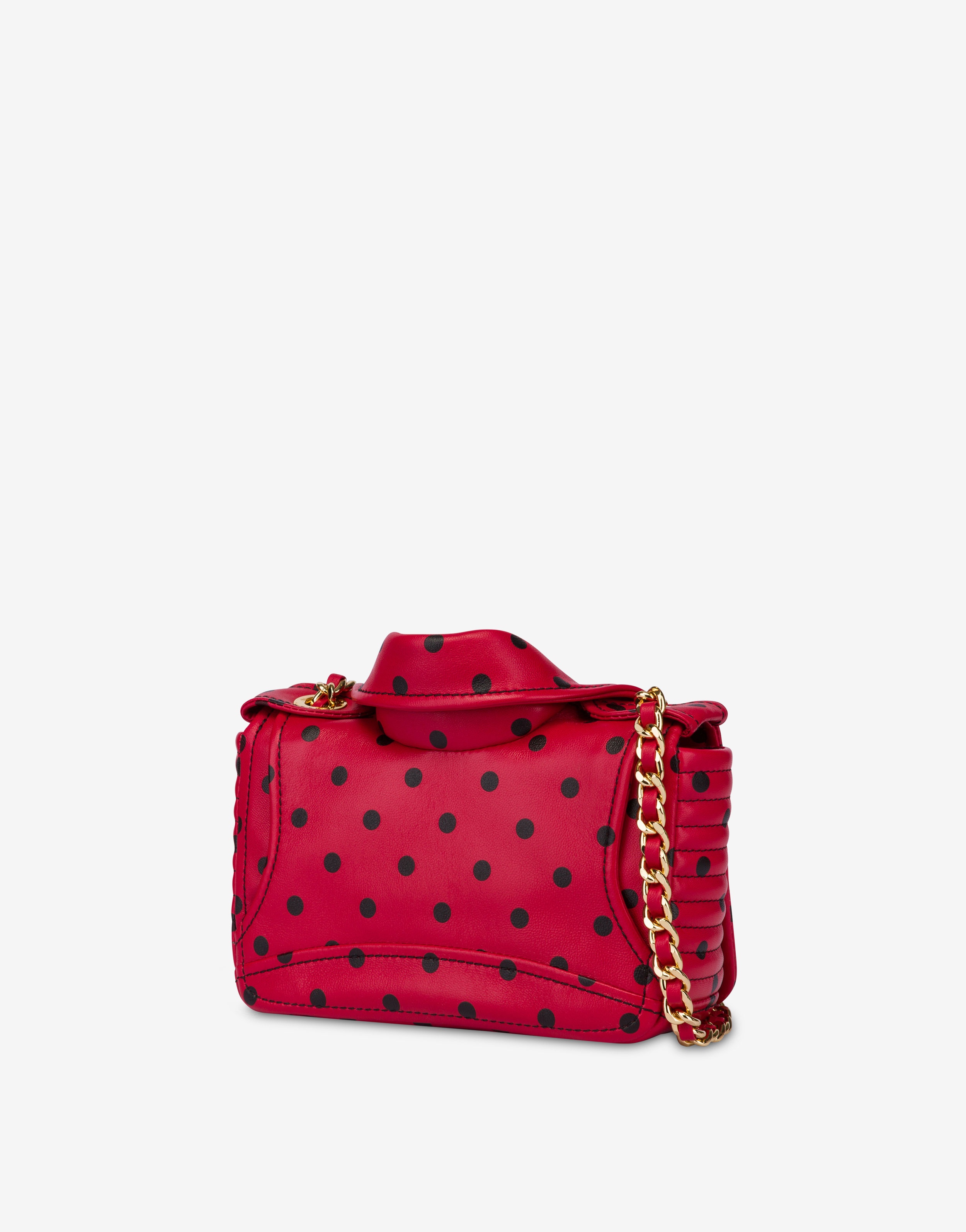 ALL-OVER POLKA DOTS MOSCHINO BIKER BAG - 2