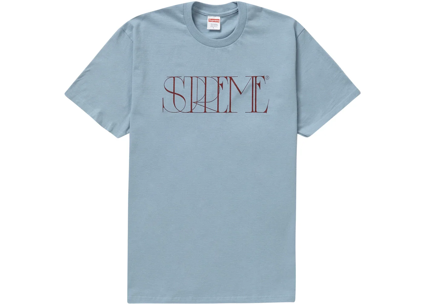 Supreme Trademark Tee Dusty Blue - 1