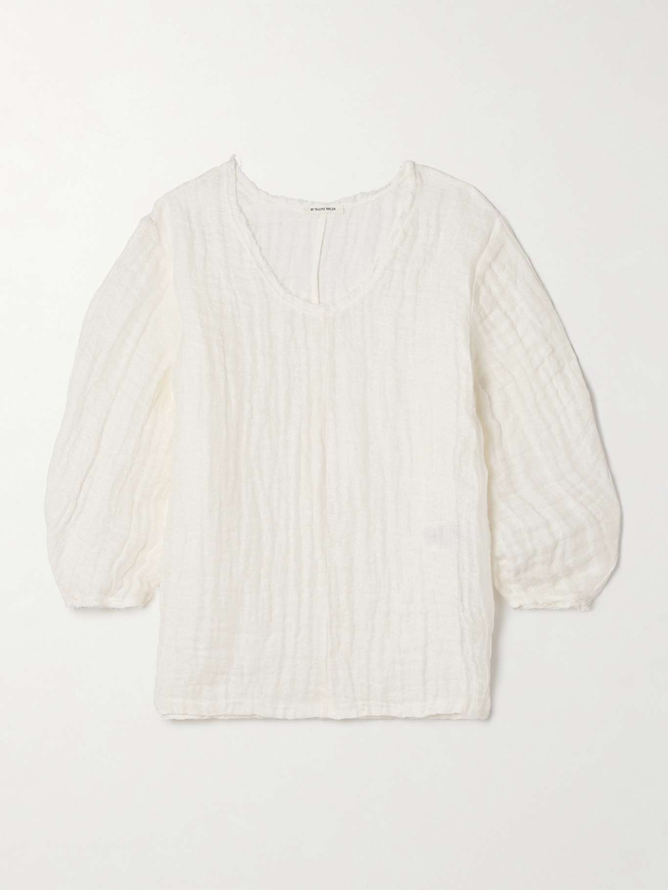 Mikala organic linen-gauze blouse - 1