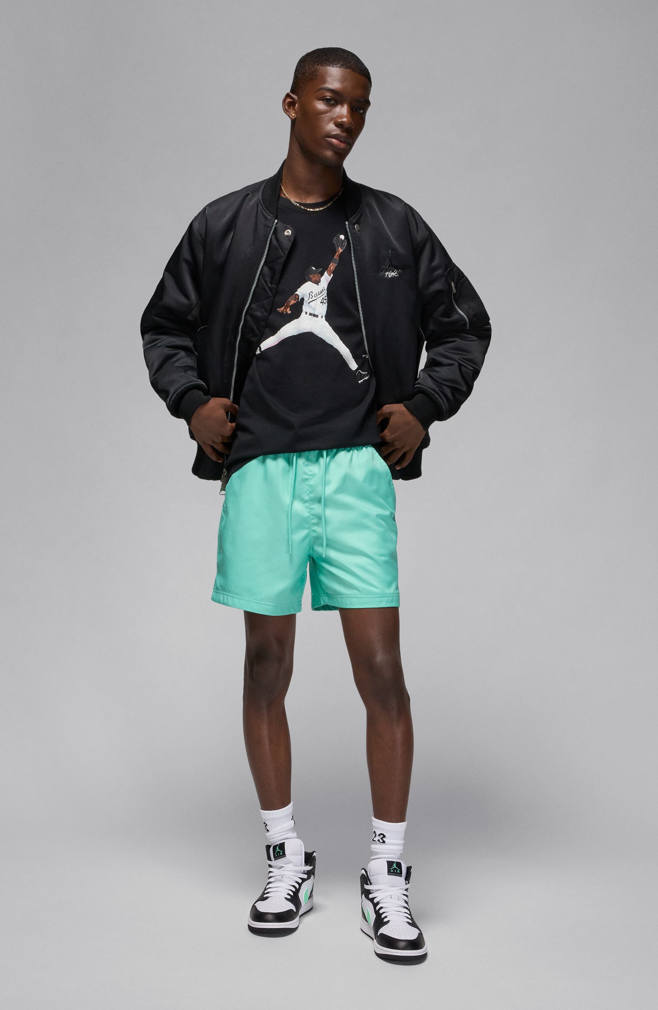 Jordan Flight MVP Graphic T-Shirt in Black/White/White at Nordstrom - 6