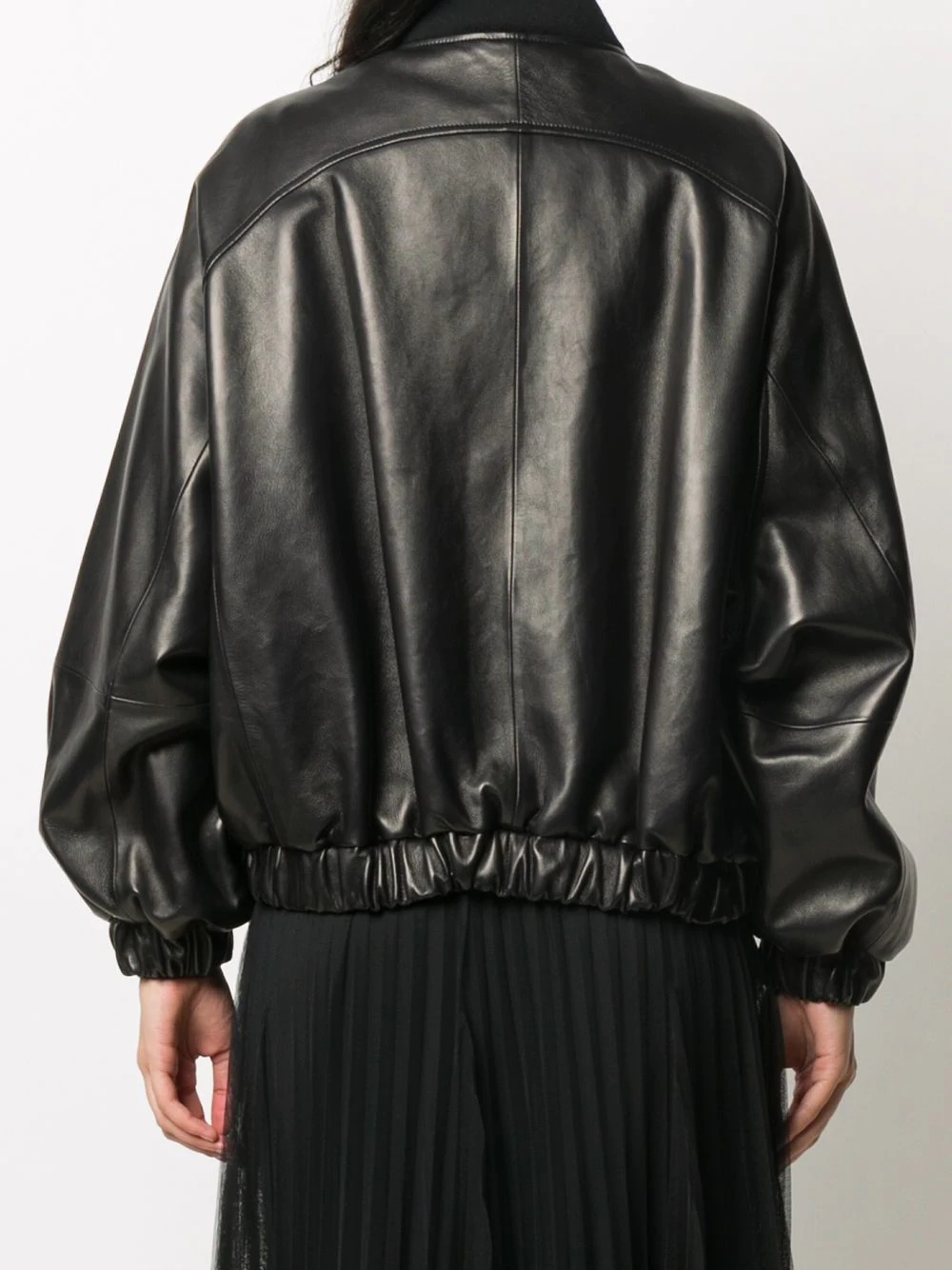 gathered bomber jacket - 4