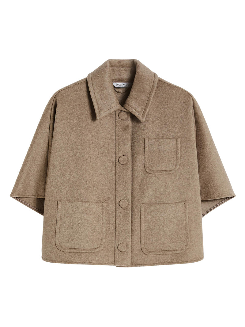 Women's Light Weight Cashmere Cape - Tawny Bronze Brown 1