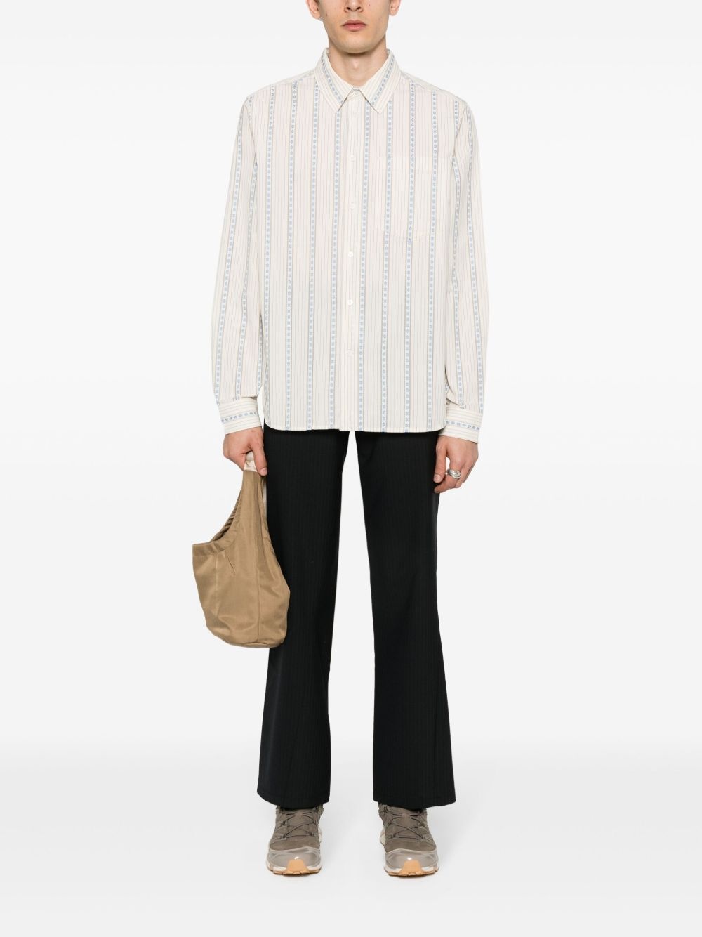 Aster floral-jacquard shirt - 2