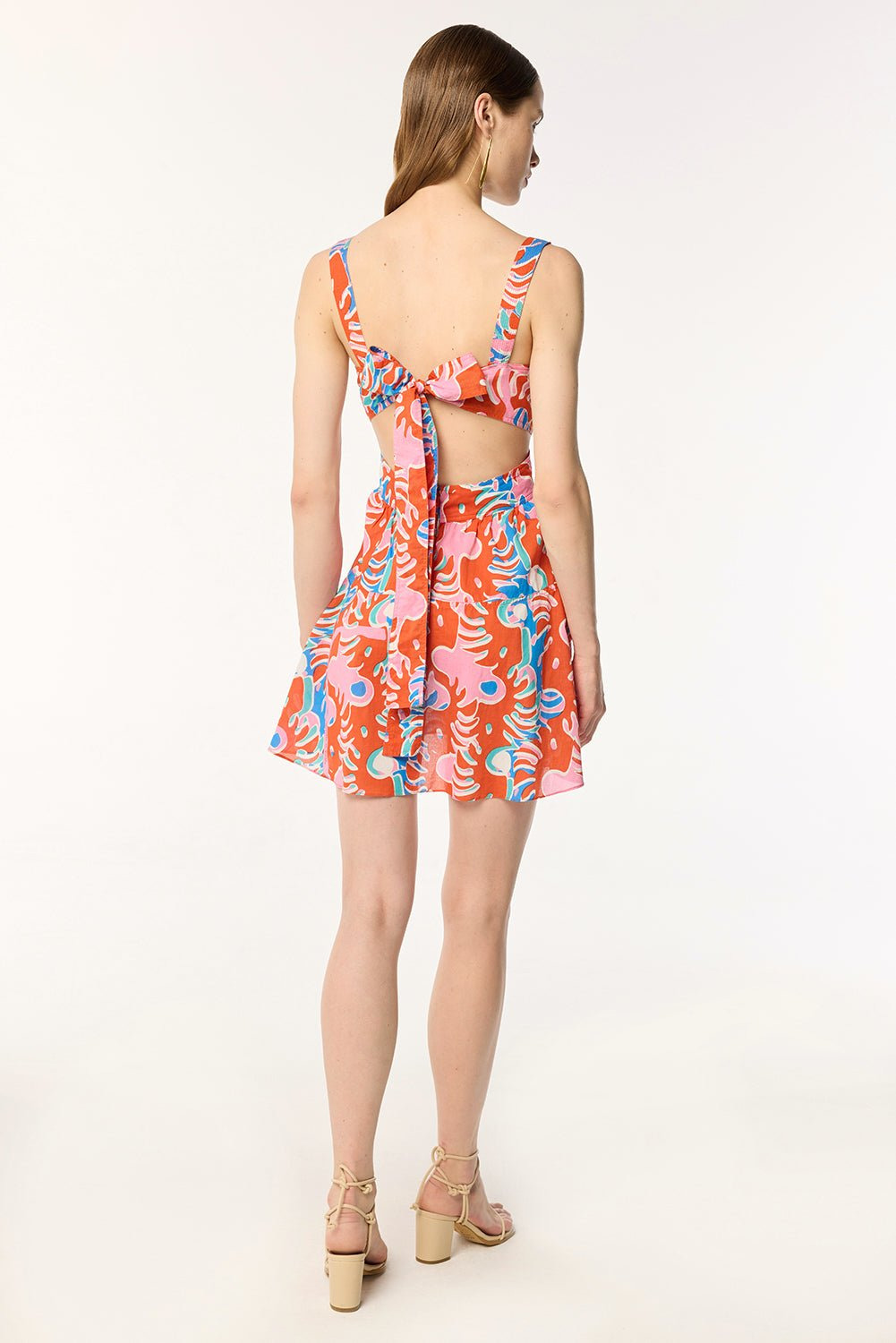 Mini Dress Coco - Red Geo Afro - 4