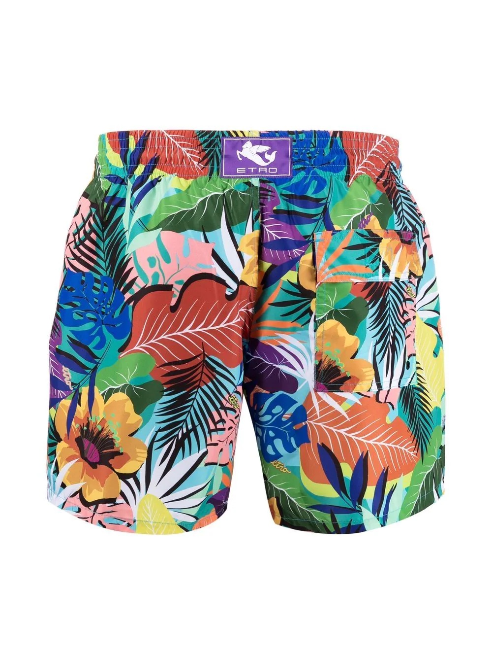 tropical-print swim shorts - 2