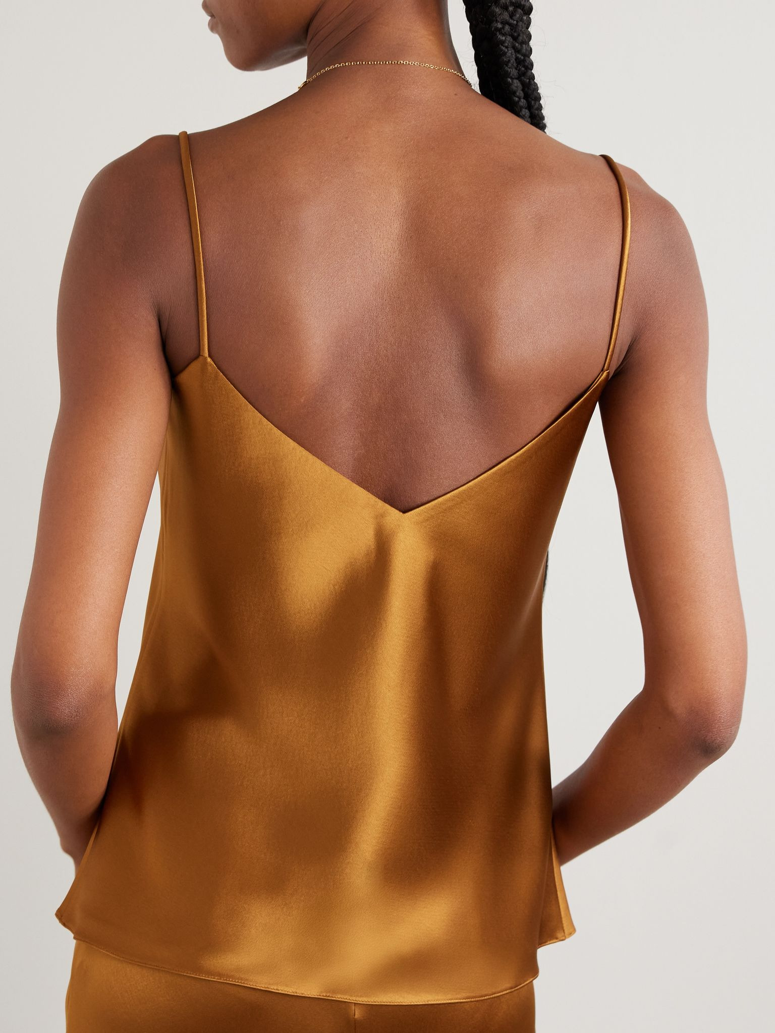 Ischia satin camisole Light brown - 3