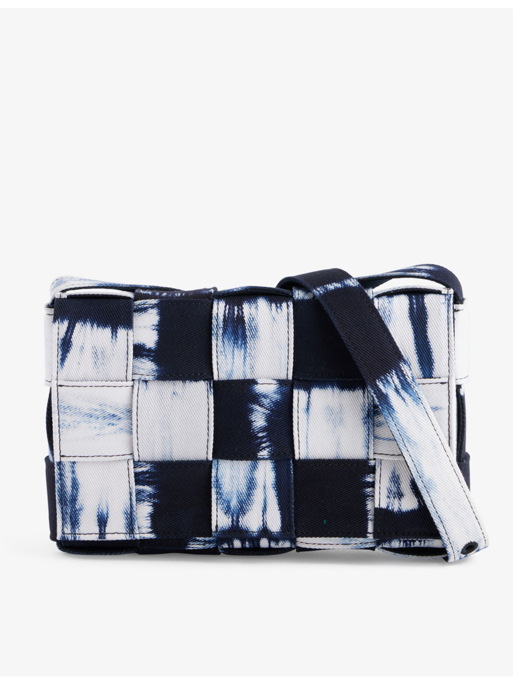 Cassette tie-dye denim cross-body bag - 1
