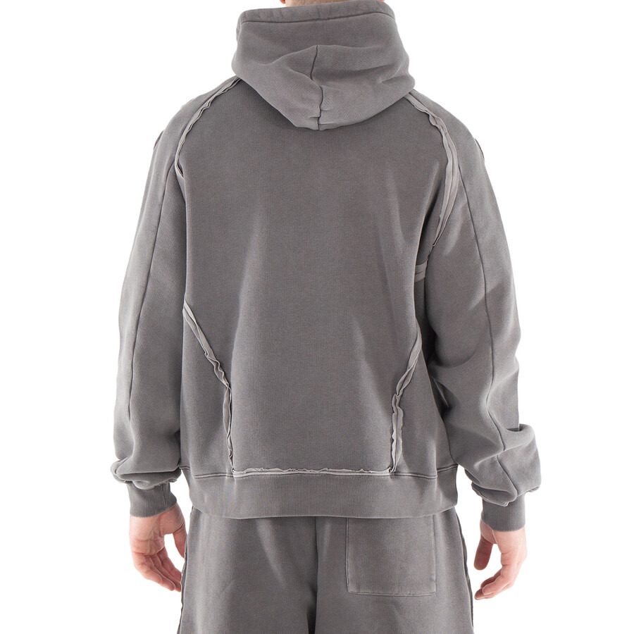 A Cold Wall Men's Black Facade Cotton Hoodie - 3