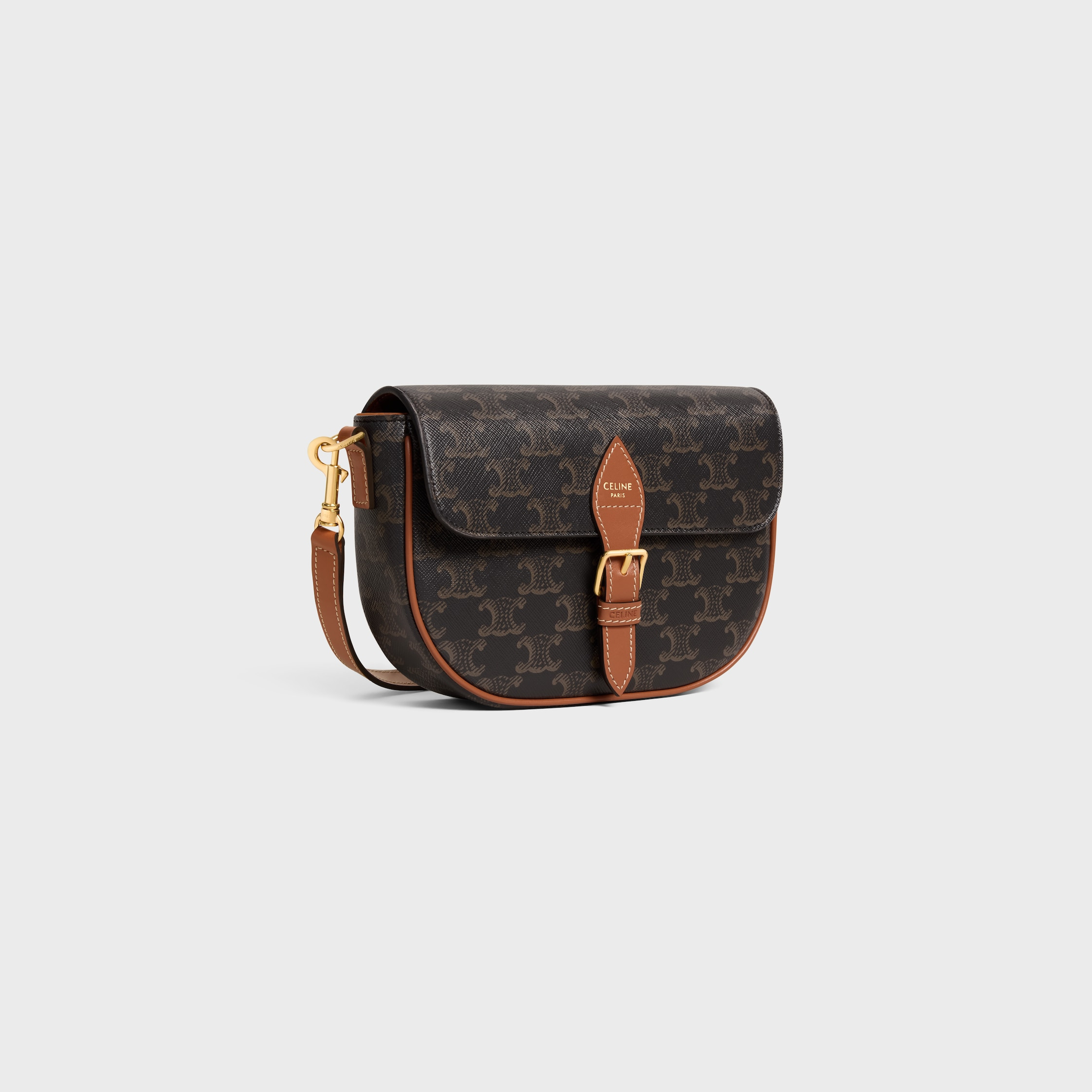 FOLCO SHOULDER BAG IN Triomphe Canvas and Calfskin - 2