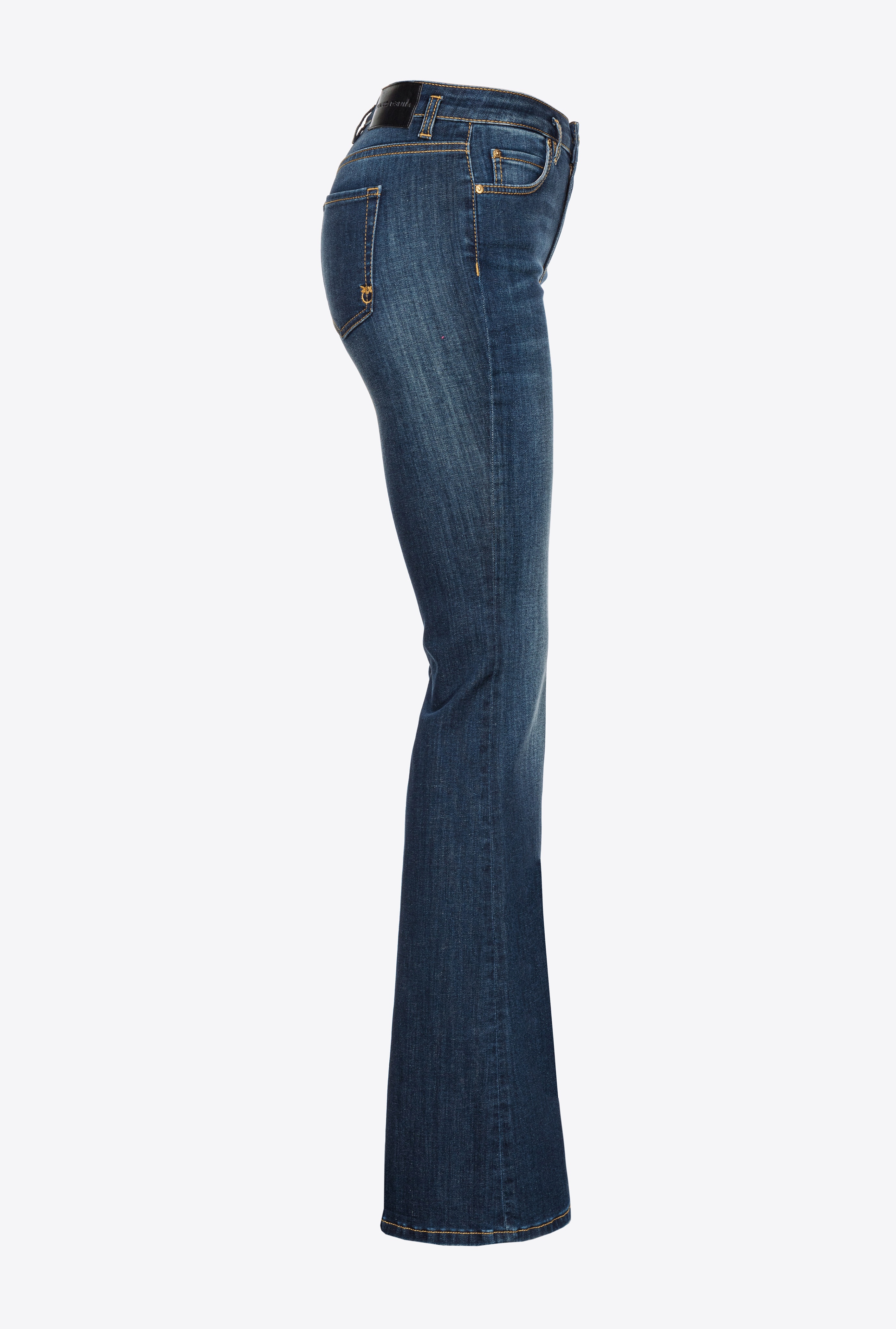 STRETCH DENIM BELL-BOTTOM JEANS - 6