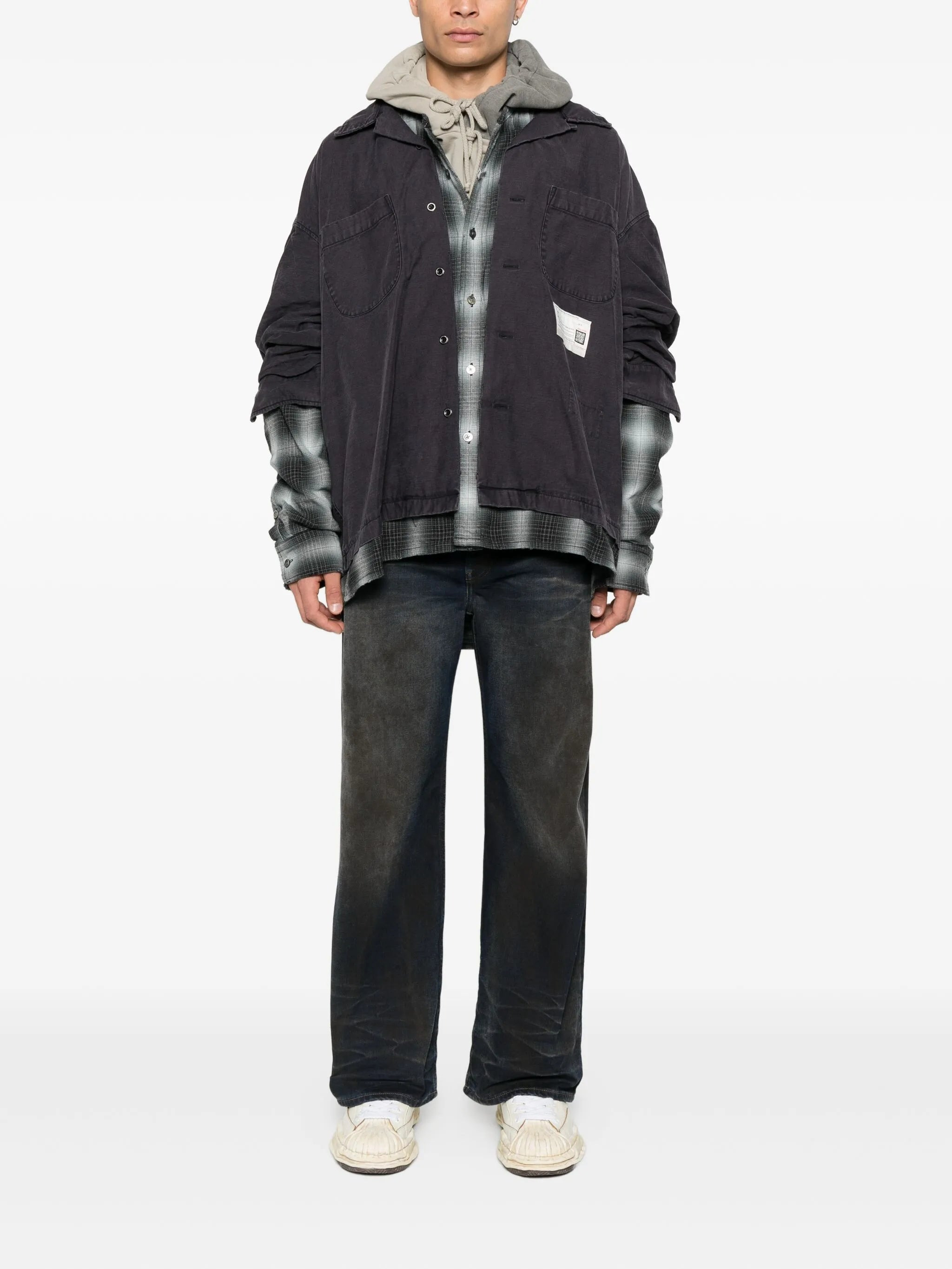 Maison Mihara Yasuhiro Layered Long Sleeve Jacket - 4