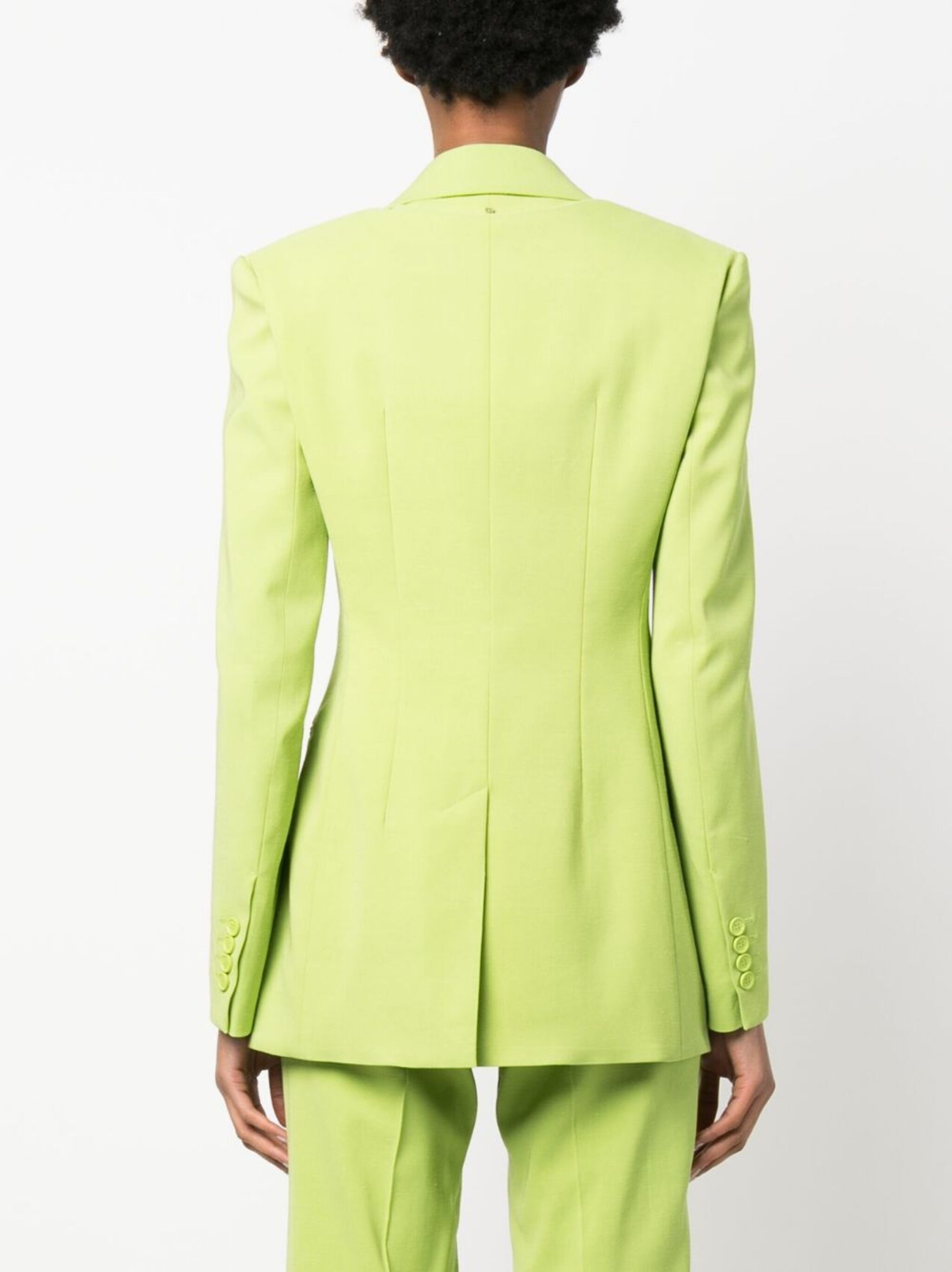 fitted long-sleeved blazer - 4