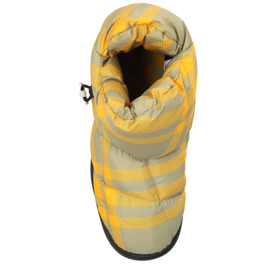 Burberry Check Drawstring Pillow Padded Ankle Boots - 4