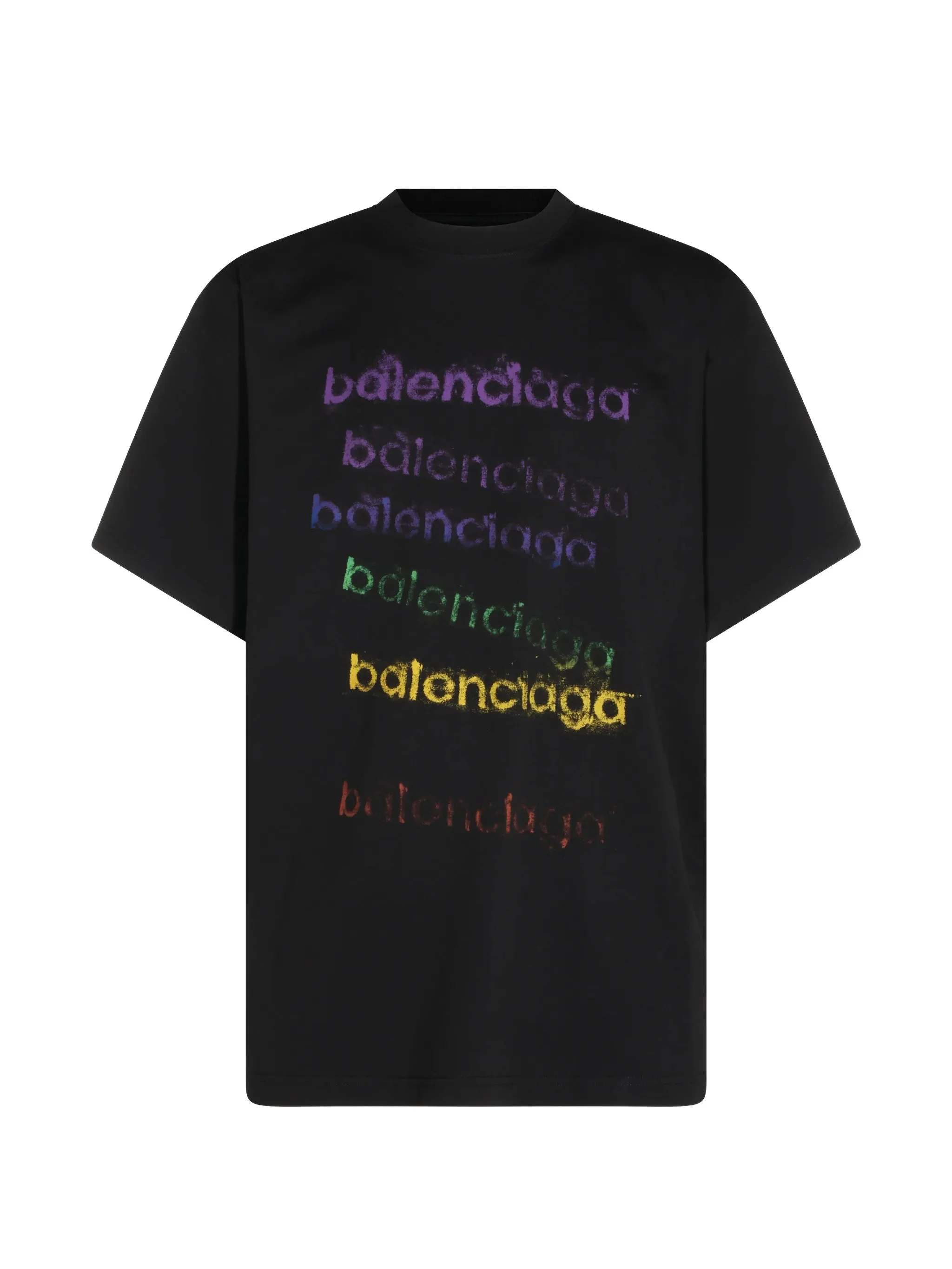 Balenciaga Logo-print Dropped-shoulder T-shirt - 1