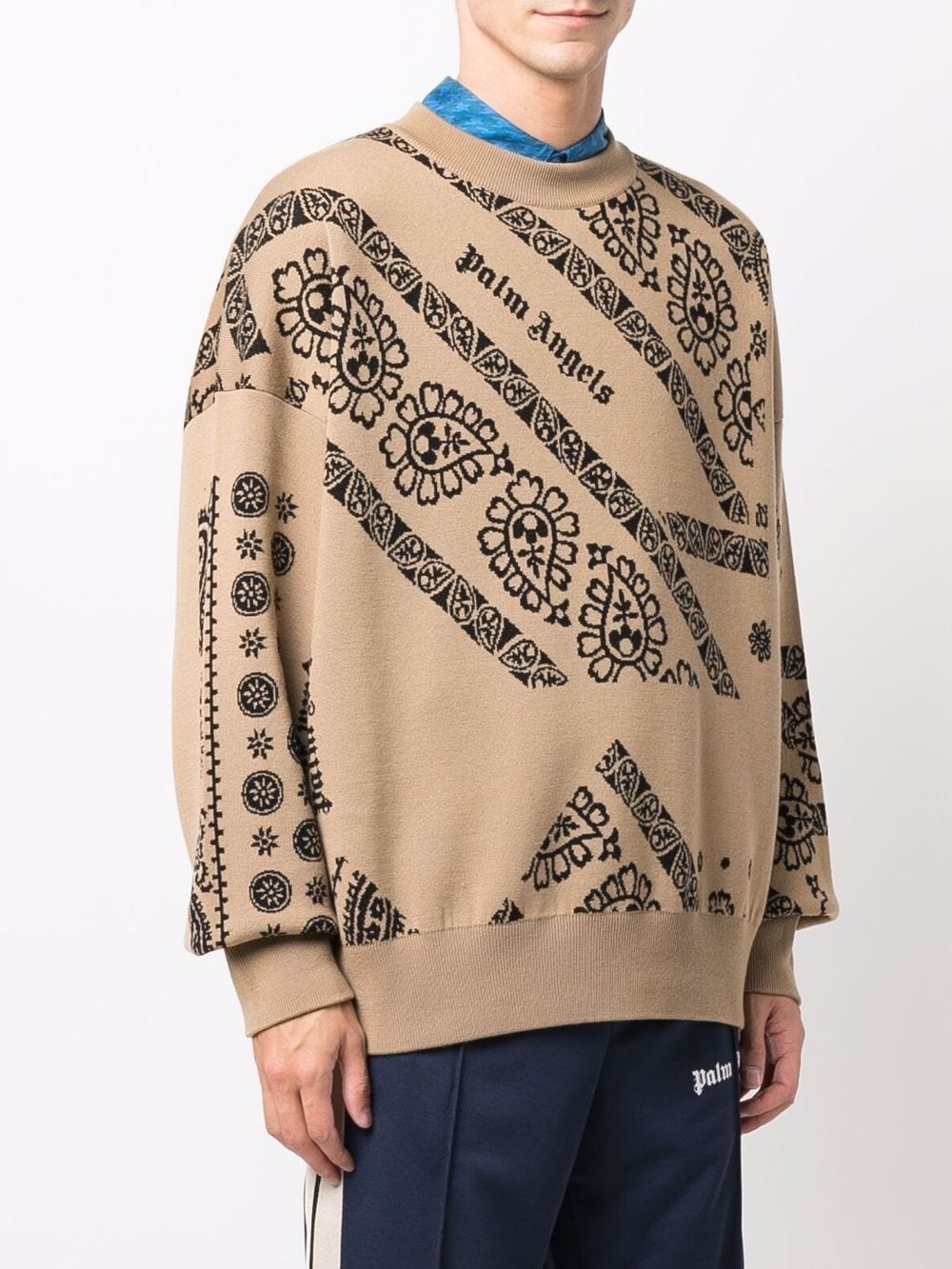 intarsia-knit paisley jumper - 3