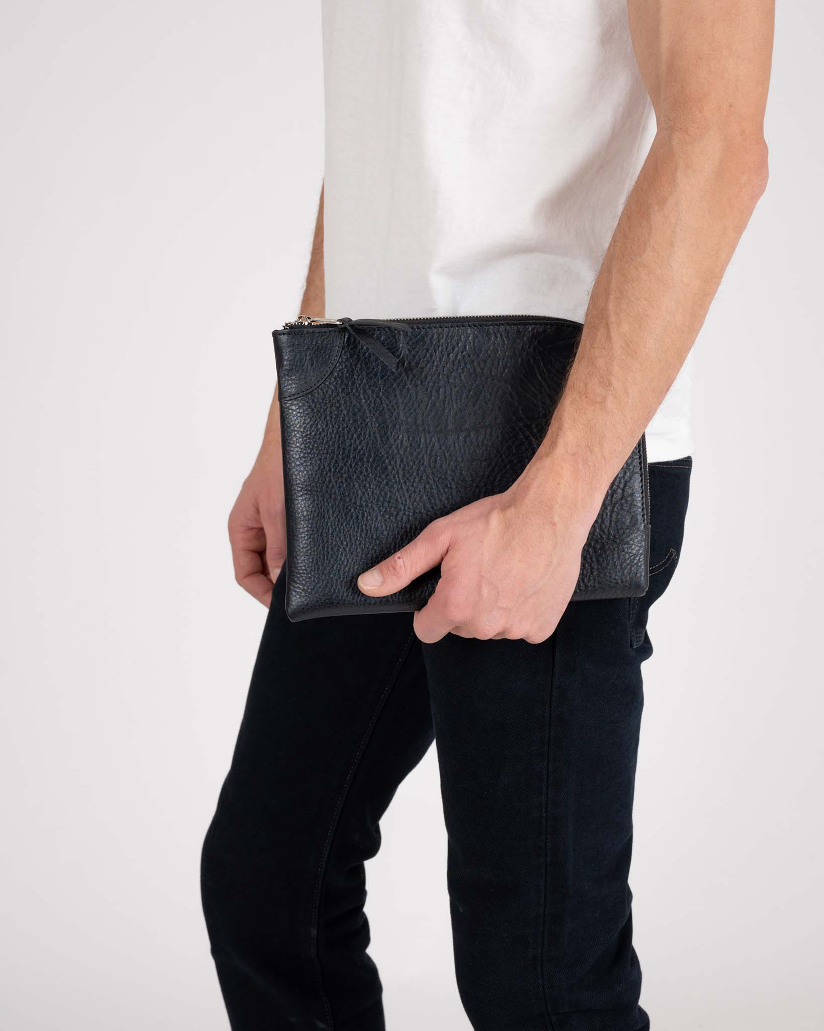 OGL-KM-BANKER-SM-TBLK OGL Small Banker Pouch - Tumbled Black - 2