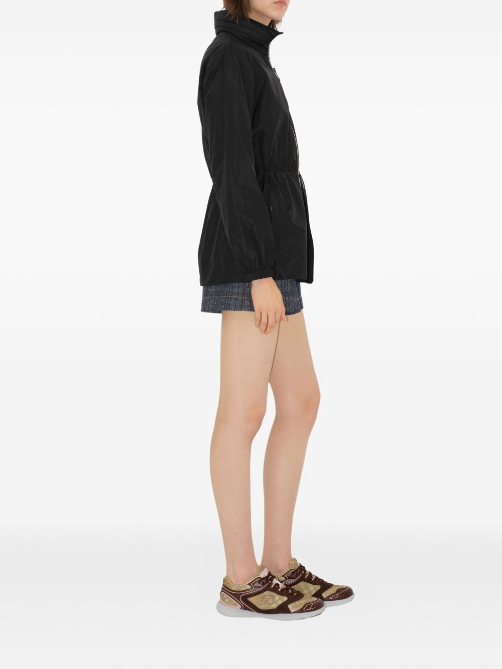 Burberry Women Check Motif Nylon Jacket - 4