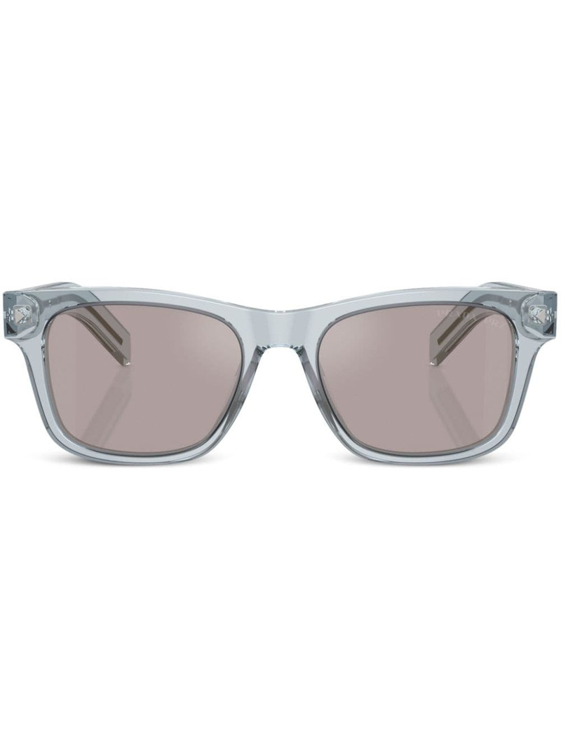 logo-engraved square-frame sunglasses 1