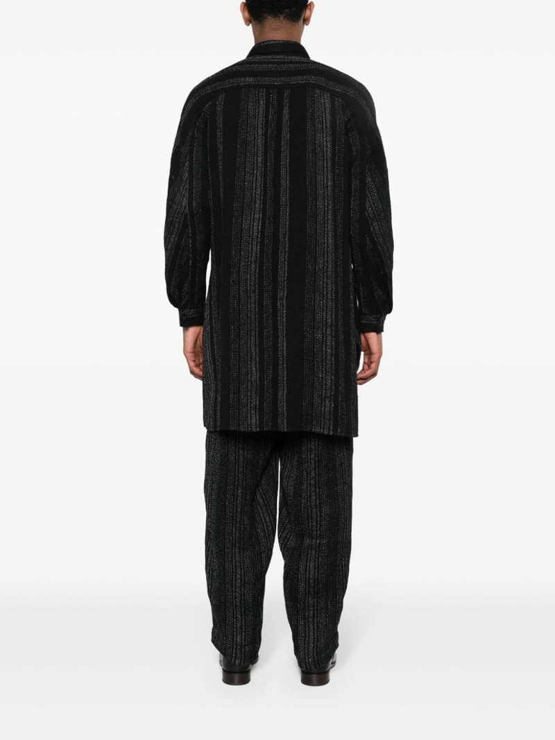 stiped knot-detail shirt 4