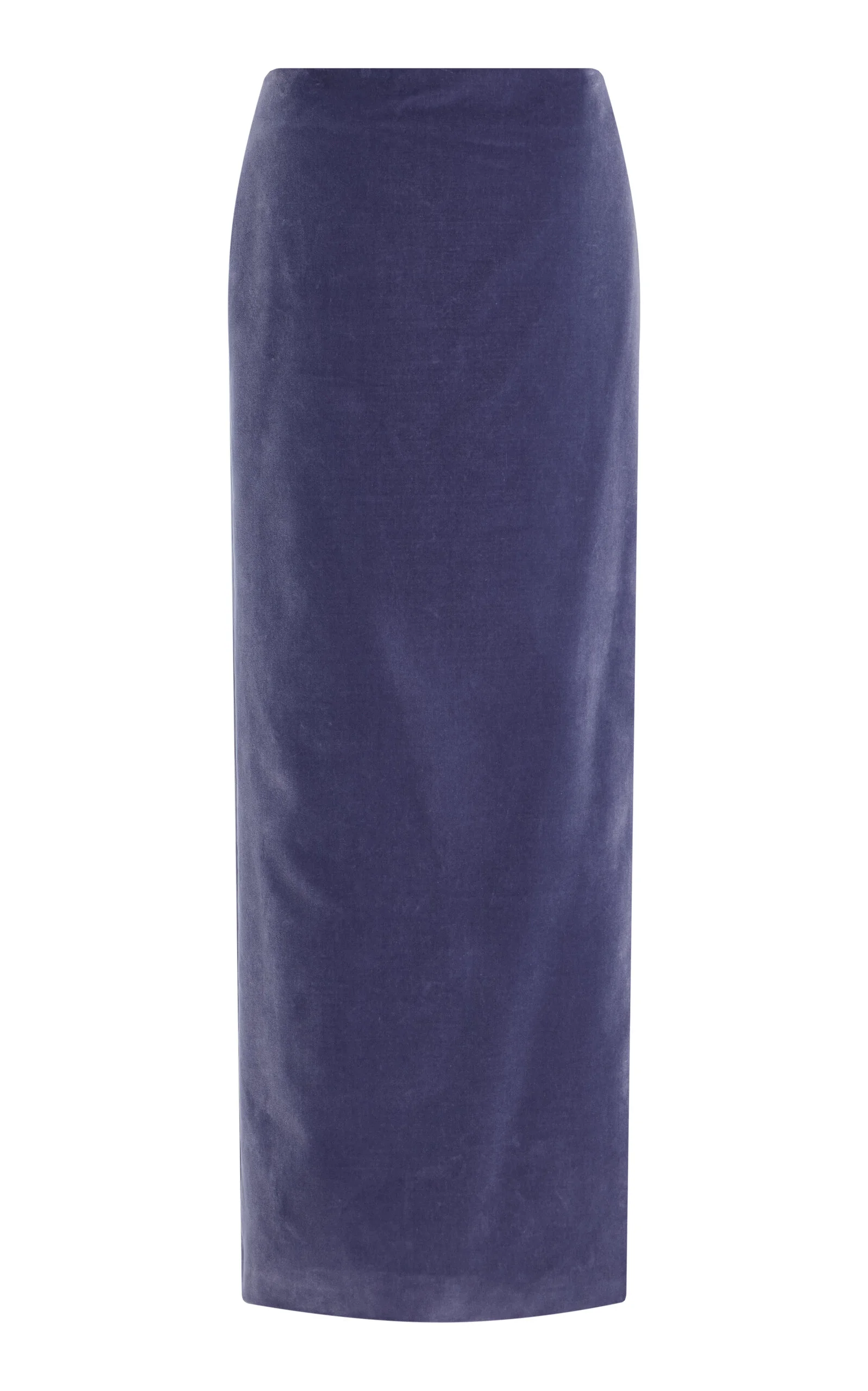 Exclusive Cotton Velvet Maxi Skirt purple - 1