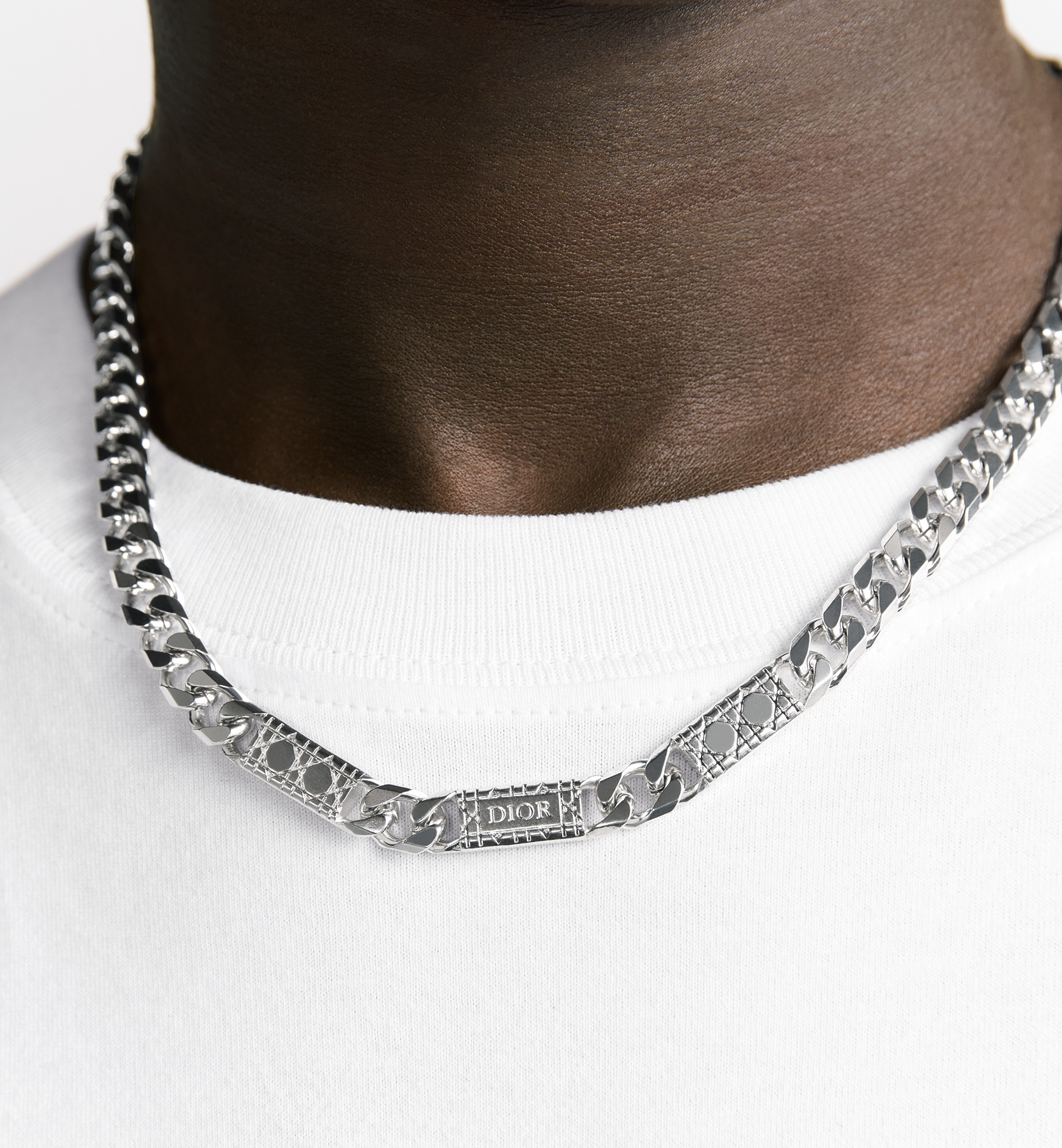 Cannage Chain Link Necklace - 3