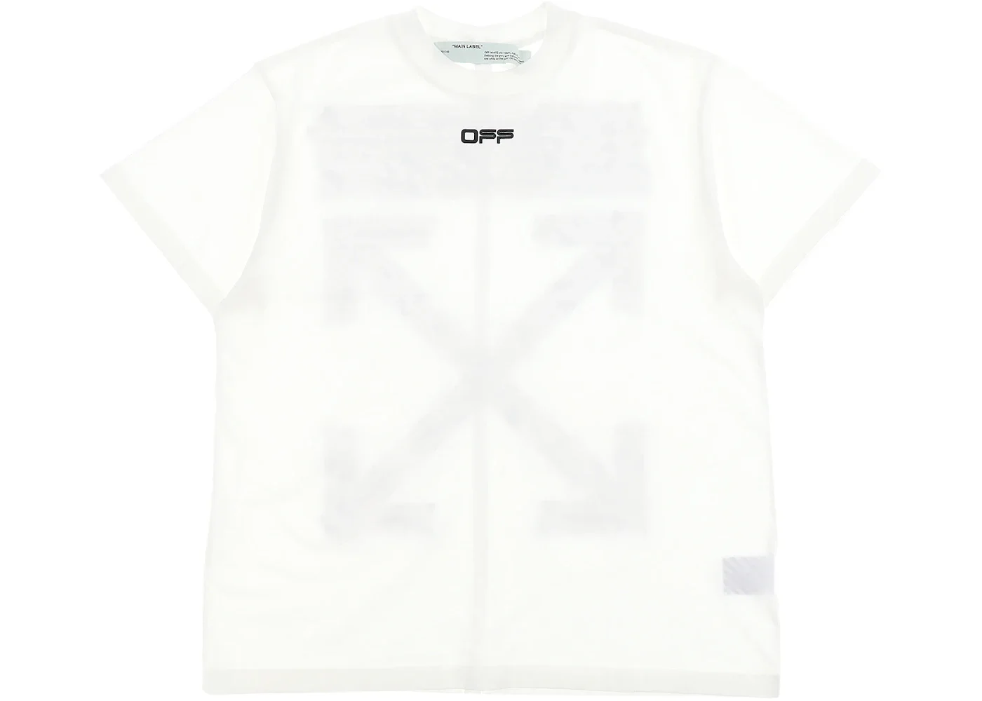 OFF-WHITE Oversized Fit Airport Tape T-Shirt White - 1