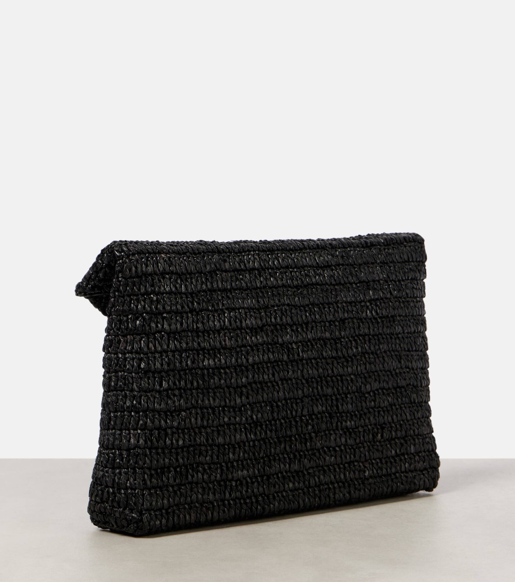 Cassandre Large raffia pouch - 4