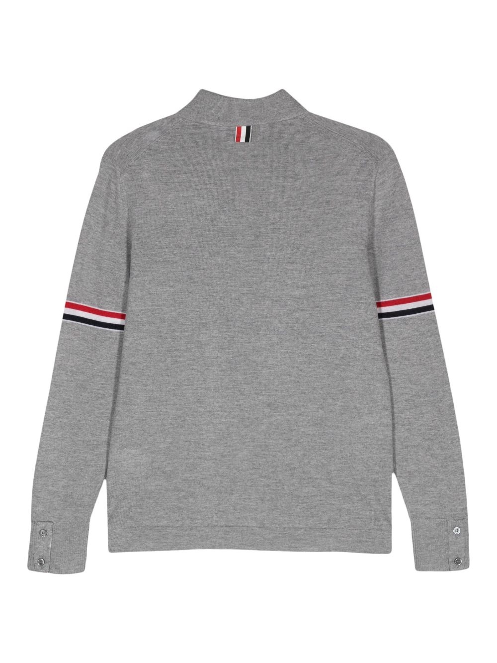 striped wool buttoned jumper - 2