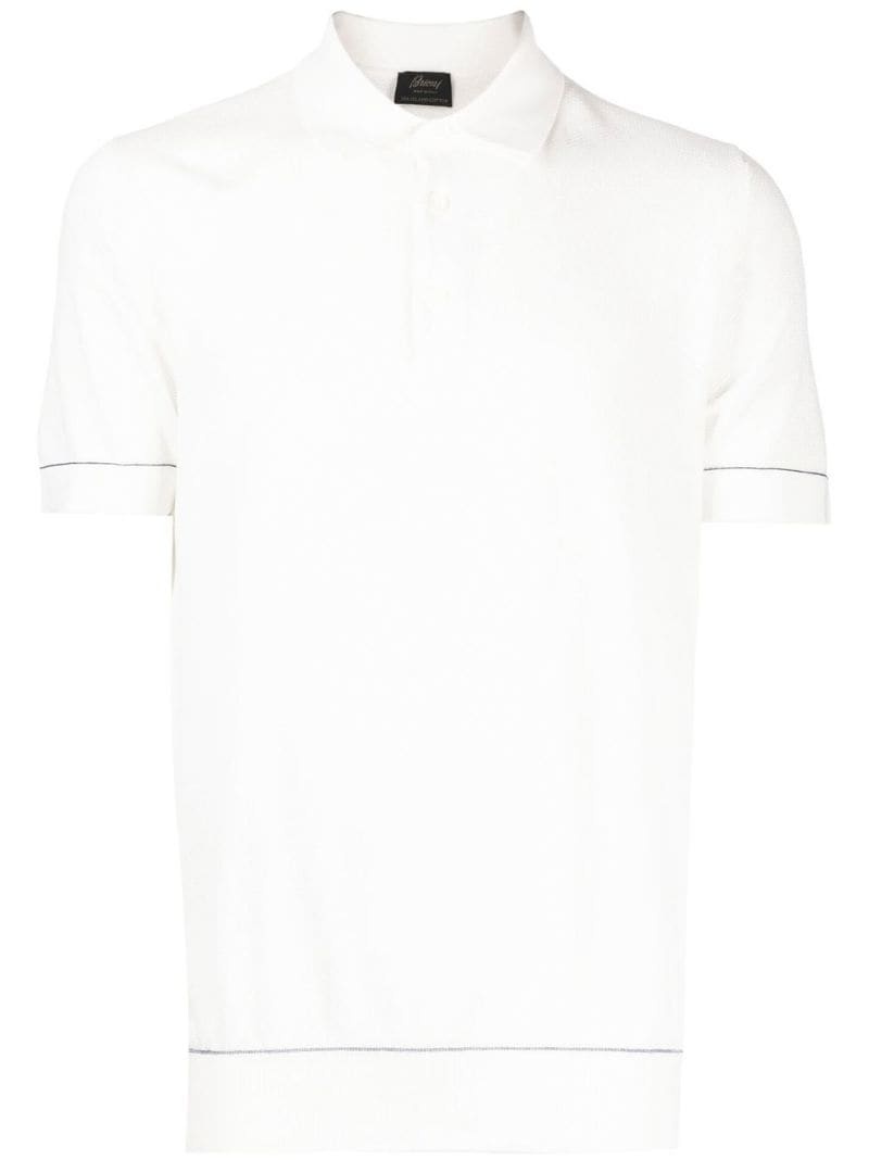 cotton piqué polo shirt - 1