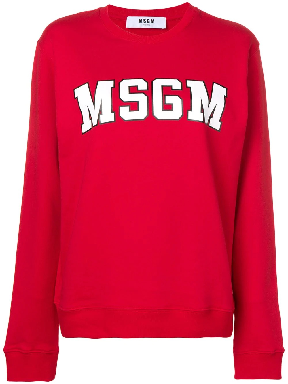 logo print sweatshirt - 1