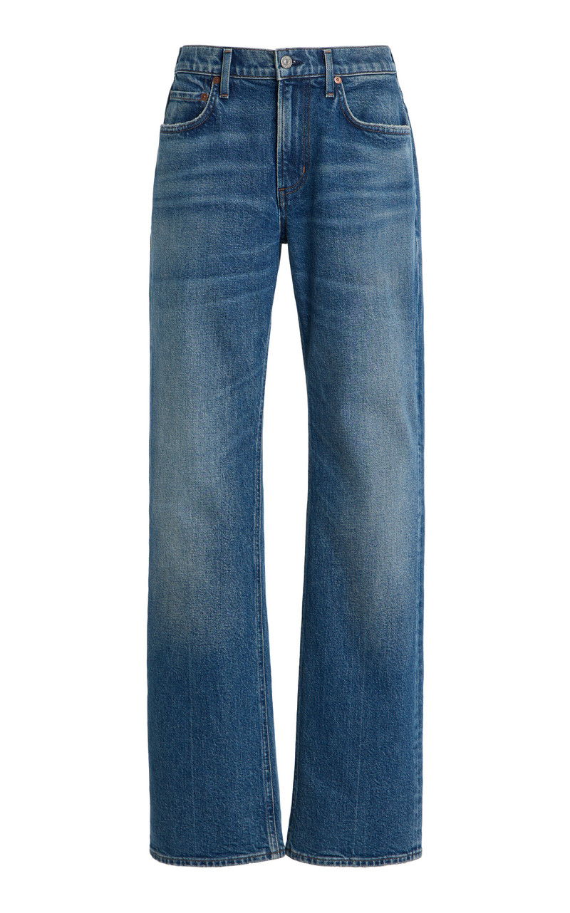 x Bloom Farm Exclusive Genova Rigid Low-Rise Bootcut Jeans medium wash 1