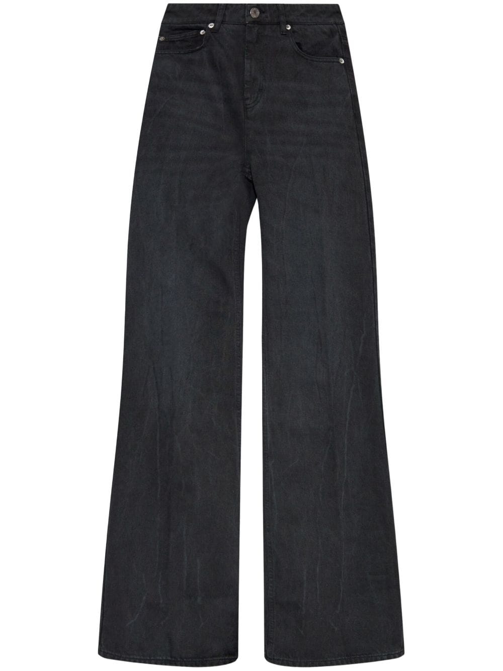 cotton wide-leg jeans - 1