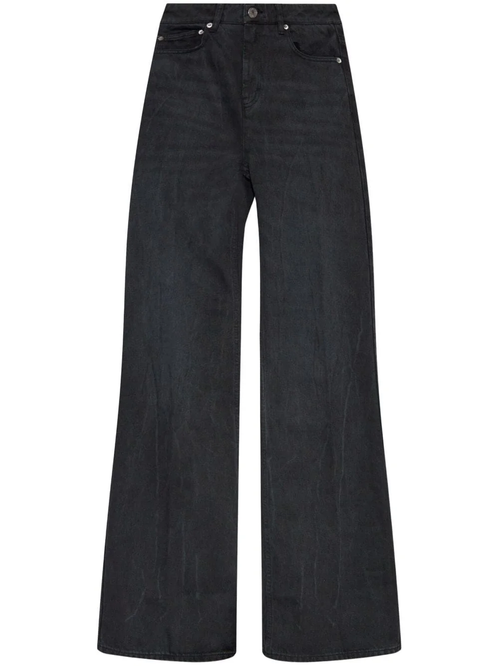 cotton wide-leg jeans - 1