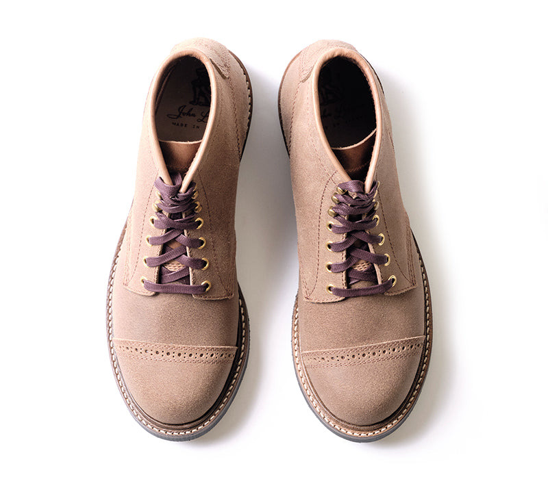 LK-014 Combat Boot Horween CXL Natural Roughout - 6
