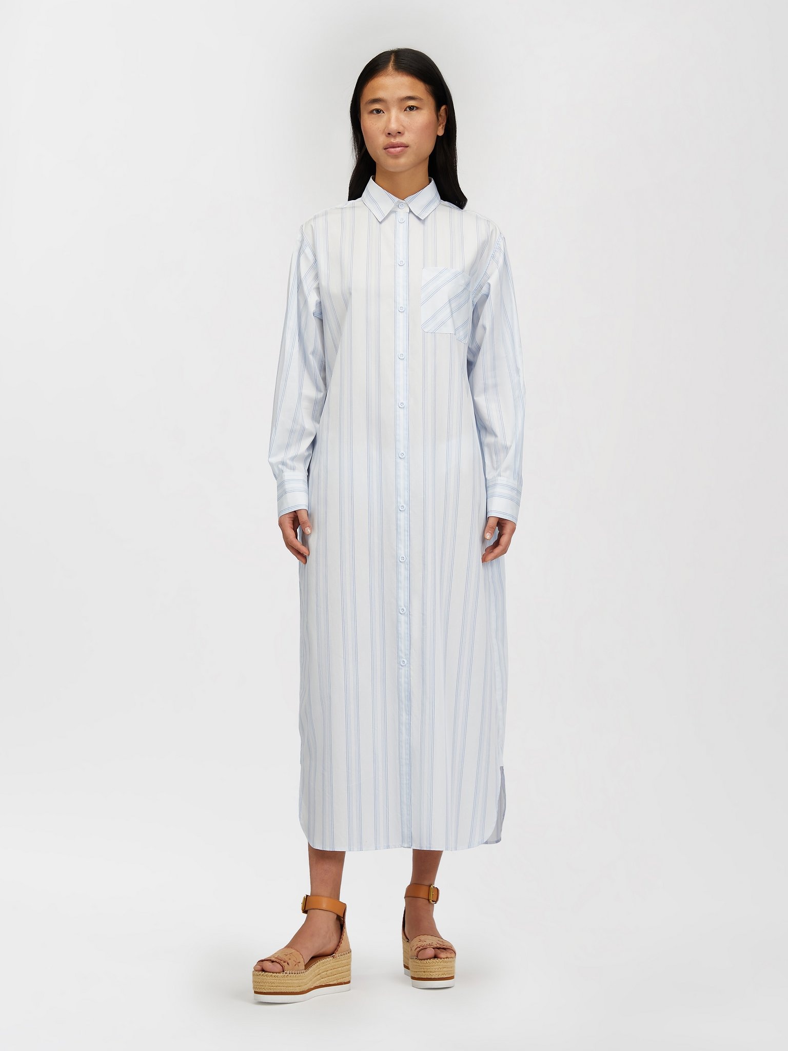 LONG BOYFRIEND SHIRT DRESS - 2