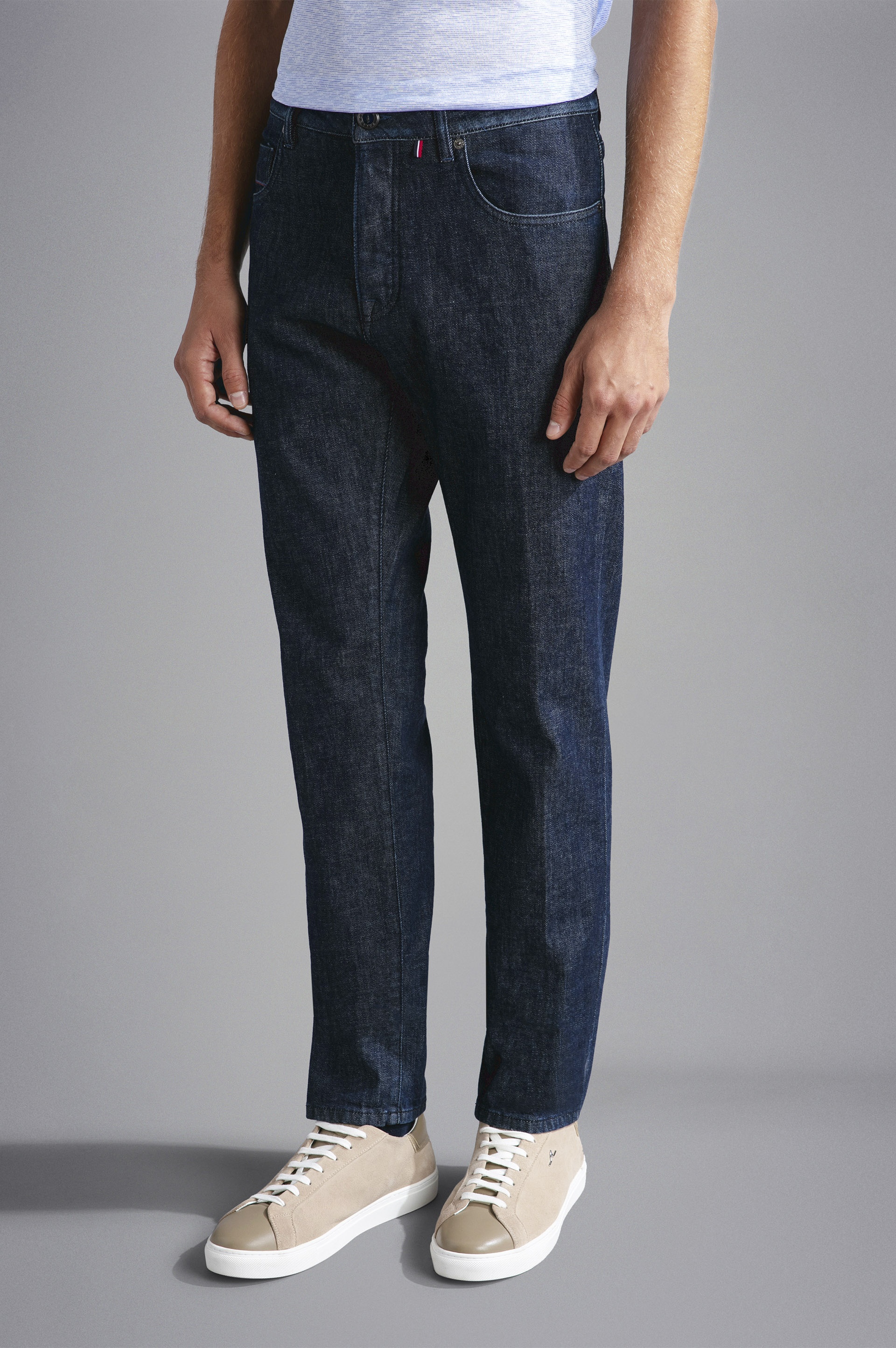 BLUE RIVET STRETCH DENIM JEANS - 6
